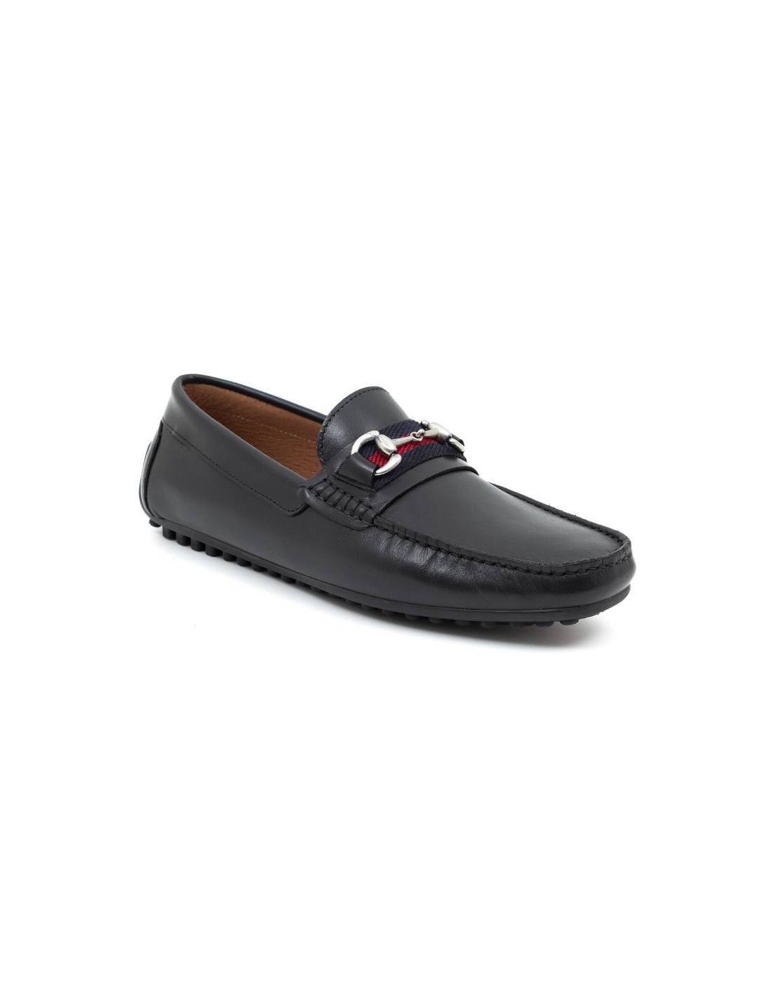 ortiz & reed Mocasín de piel con hebilla color negro BELIPO-NEGRO Envío gratis