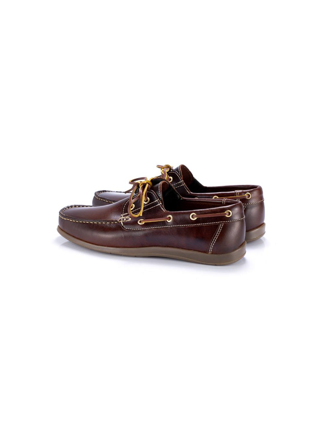 ortiz & reed Náutico de piel con cordón de piel color cuero CRENOT-CUERO Promoción trimestral