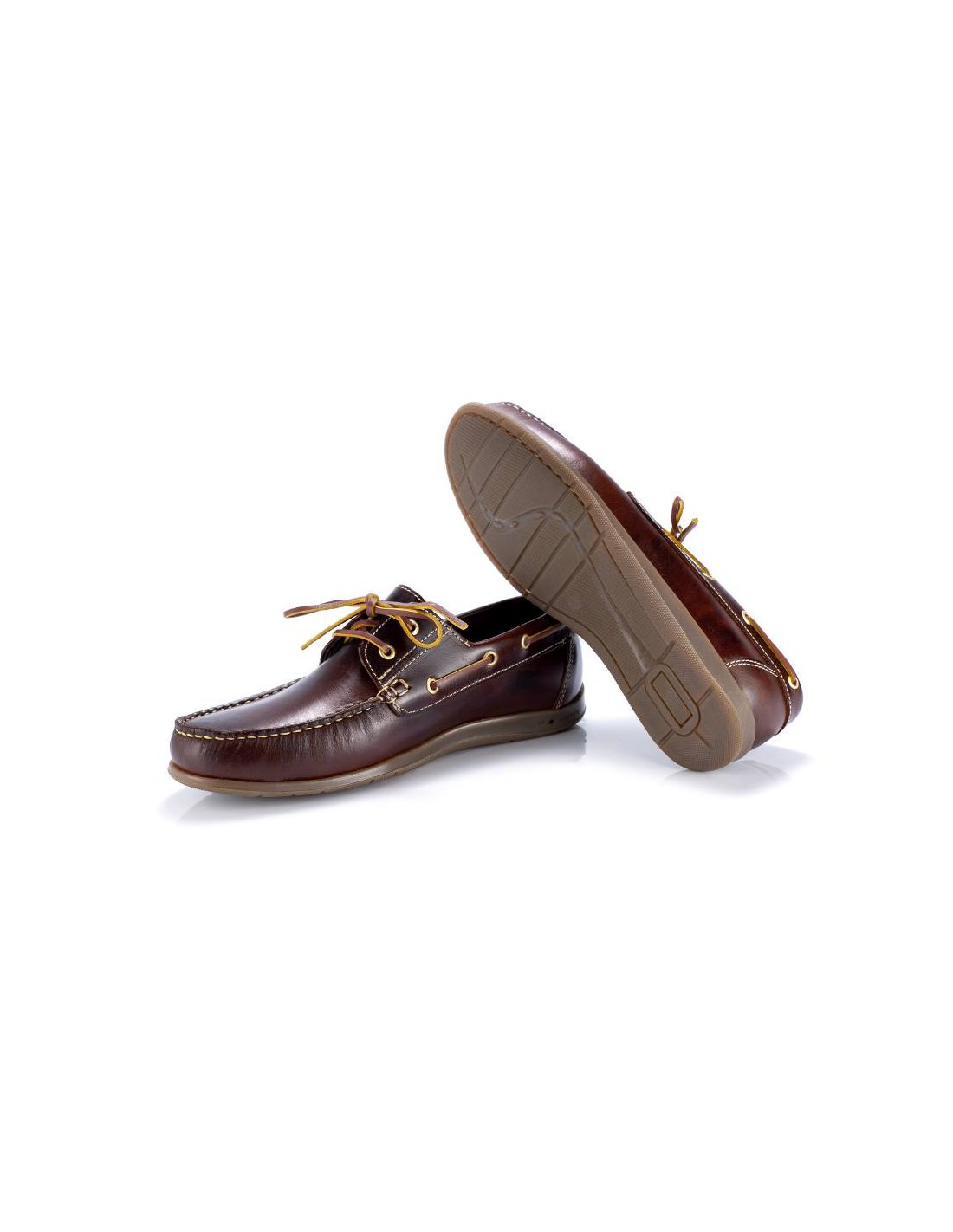 ortiz & reed Náutico de piel con cordón de piel color cuero CRENOT-CUERO Promoción trimestral