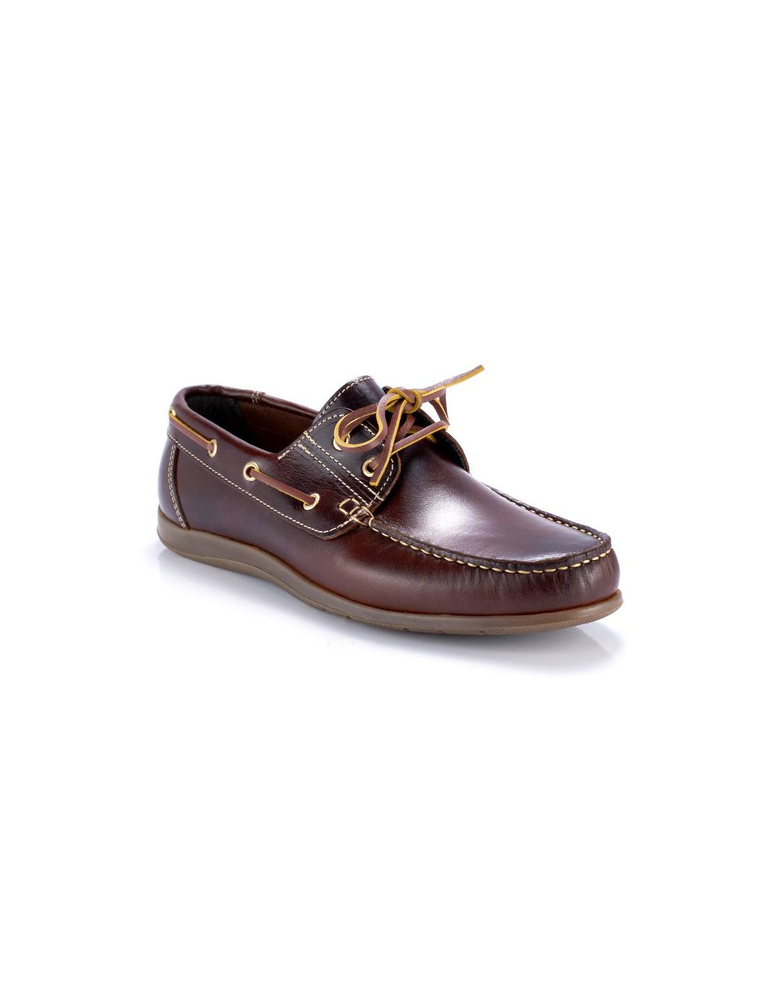 ortiz & reed Náutico de piel con cordón de piel color cuero CRENOT-CUERO Promoción trimestral
