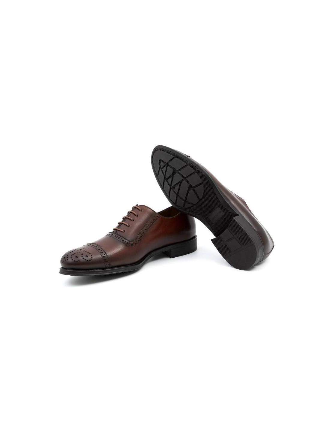 ortiz & reed Oxford de piel acabado a mano color cuero CAROLO-CUERO Grandes descuentos