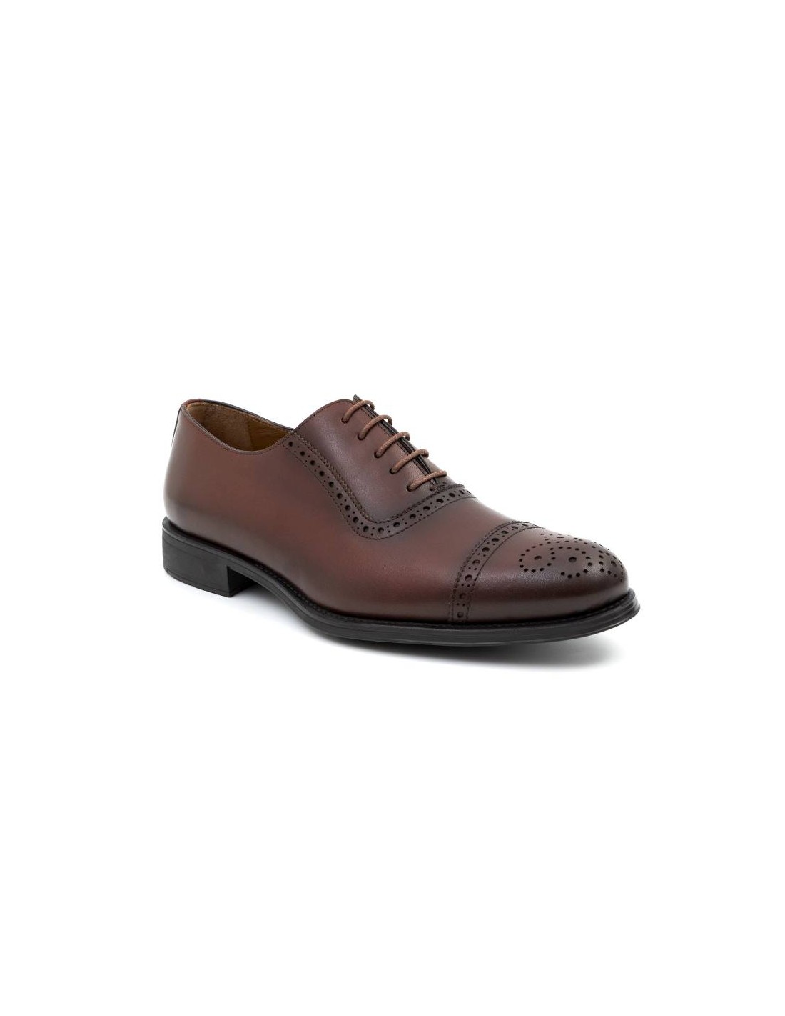 ortiz & reed Oxford de piel acabado a mano color cuero CAROLO-CUERO Grandes descuentos