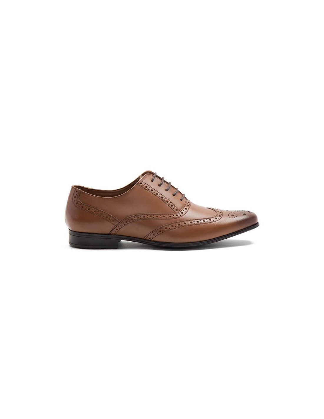 ortiz & reed Oxford de piel acabado a mano color marrón TAFELOR-TABACO Tienda de fábrica