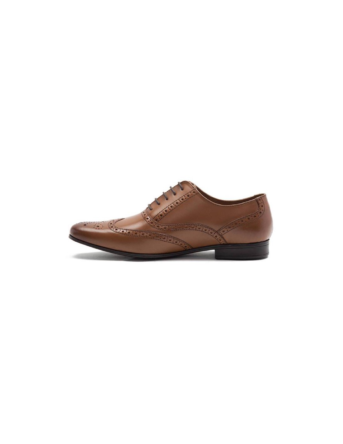 ortiz & reed Oxford de piel acabado a mano color marrón TAFELOR-TABACO Tienda de fábrica