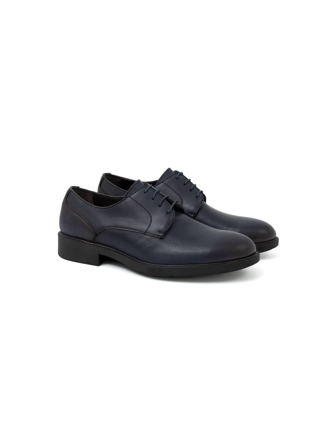 ortiz & reed Oxford de piel acabado a mano color negro