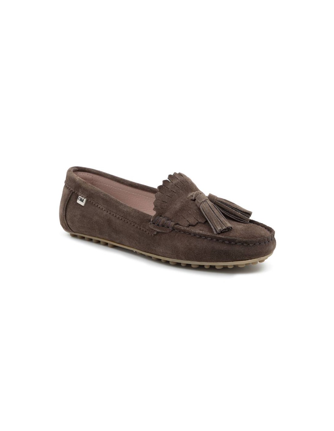 ortiz & reed Mocasines de mujer de ante con borlas color beige W-SICTOR-TAUPE Descuentos del mes