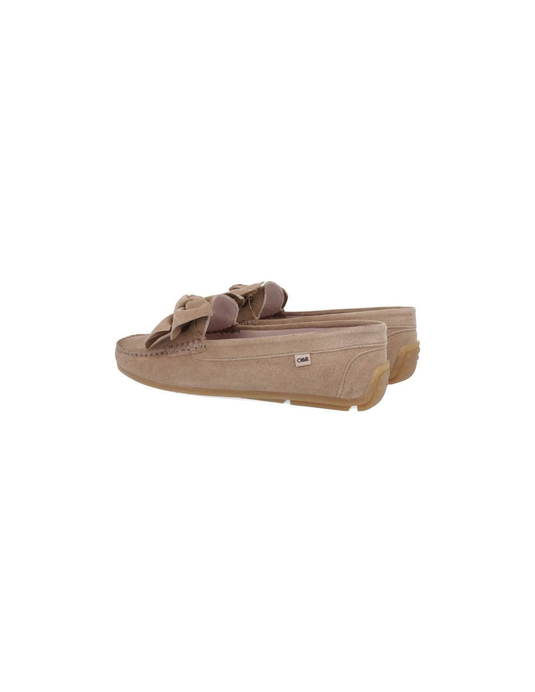 ortiz & reed Mocasines de mujer de ante con cordón de piel color beige W-SUNDOR-CORDA Devoluciones gratuitas