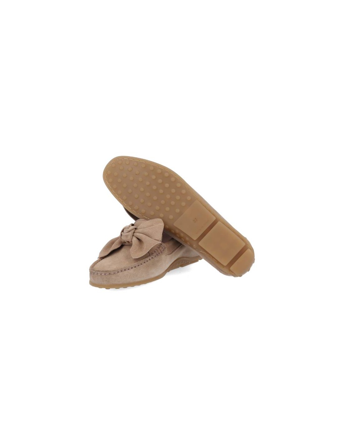 ortiz & reed Mocasines de mujer de ante con cordón de piel color beige W-SUNDOR-CORDA Devoluciones gratuitas