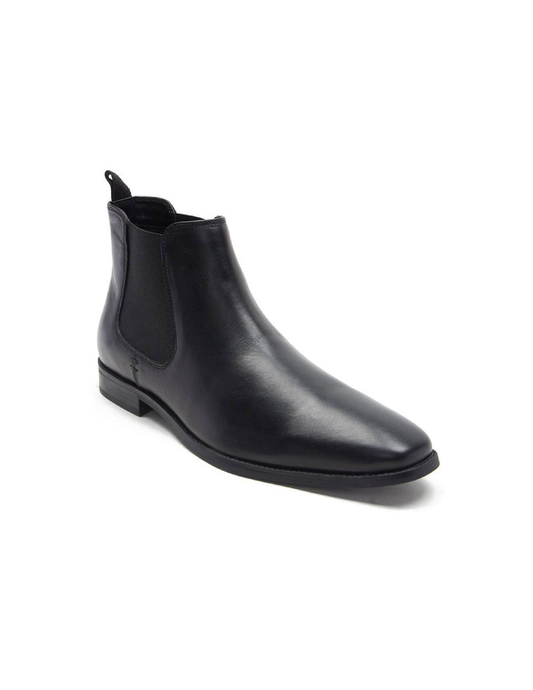 ortiz & reed Botínes Chelsea de piel con elástico lateral color marrón TALOR-BLACK