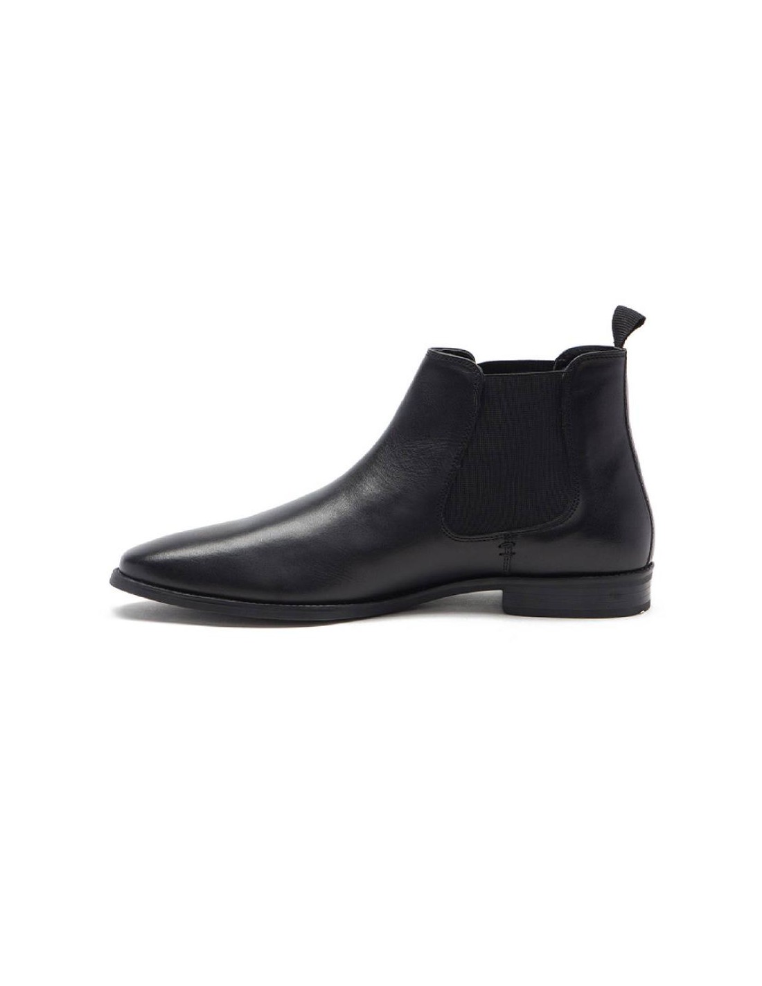 ortiz & reed Botínes Chelsea de piel con elástico lateral color marrón TALOR-BLACK En oferta