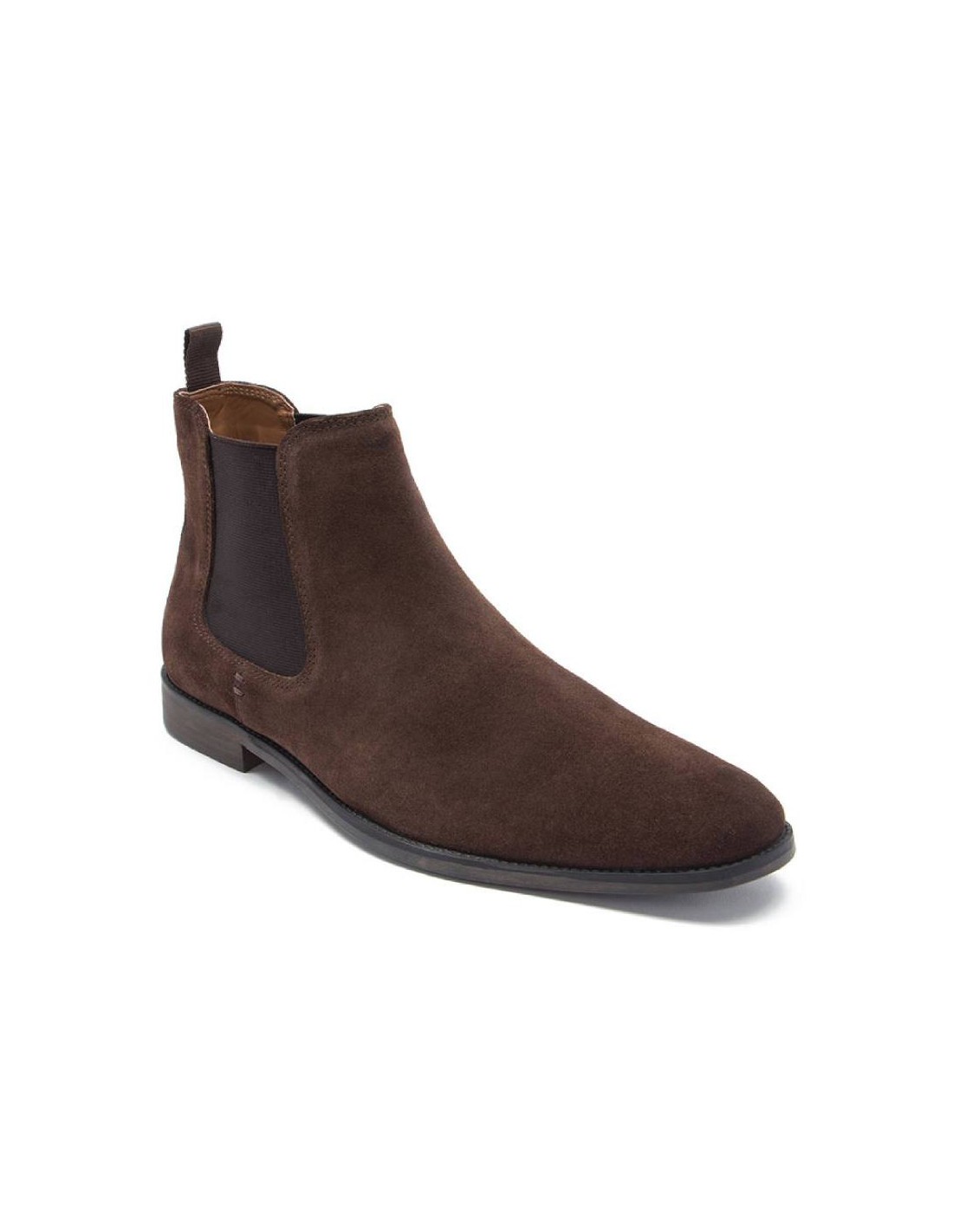 ortiz & reed Botínes Chelsea de piel con elástico lateral color marrón TASOR-BROWN