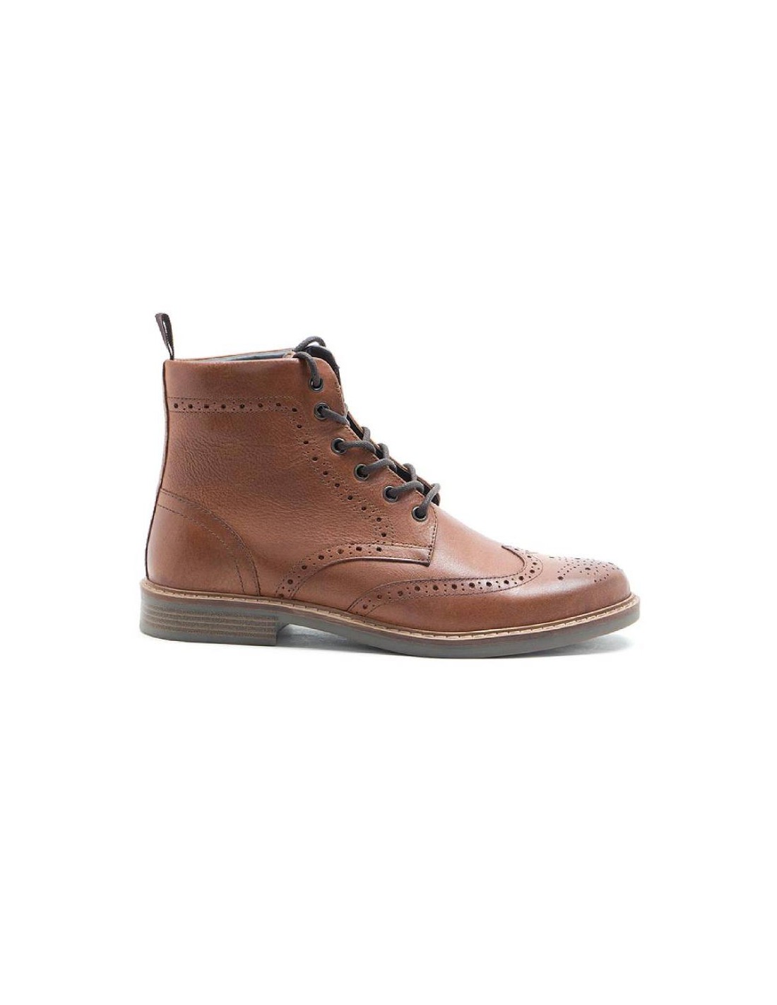 ortiz & reed Botínes Chelsea de piel con elástico lateral color marrón TROKOR-BROWN Rebajas de fábrica