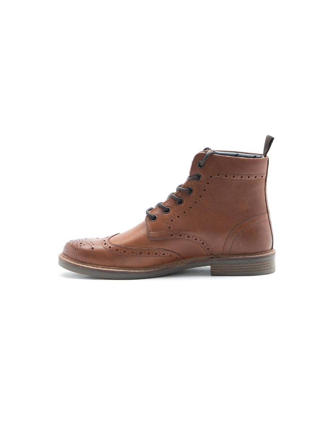 ortiz & reed Botínes Chelsea de piel con elástico lateral color marrón TROKOR-BROWN Rebajas de fábrica