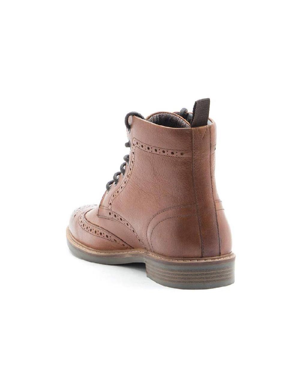 ortiz & reed Botínes Chelsea de piel con elástico lateral color marrón TROKOR-BROWN Rebajas de fábrica