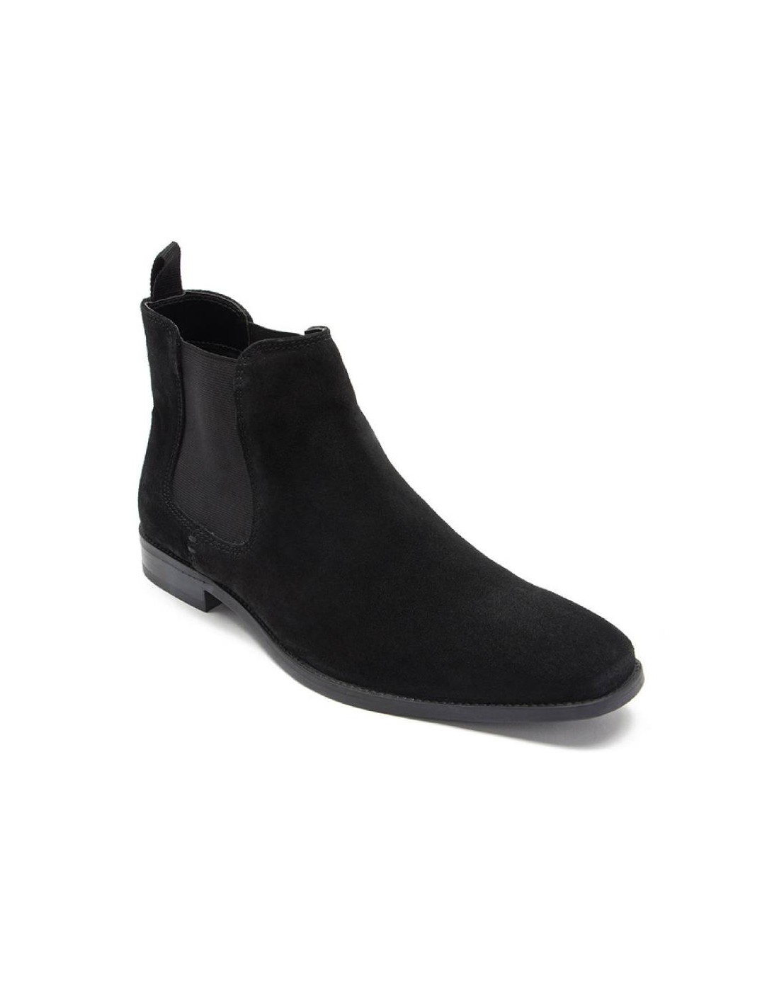 ortiz & reed Botínes Chelsea de piel con elástico lateral color negro TASOR-BLACK