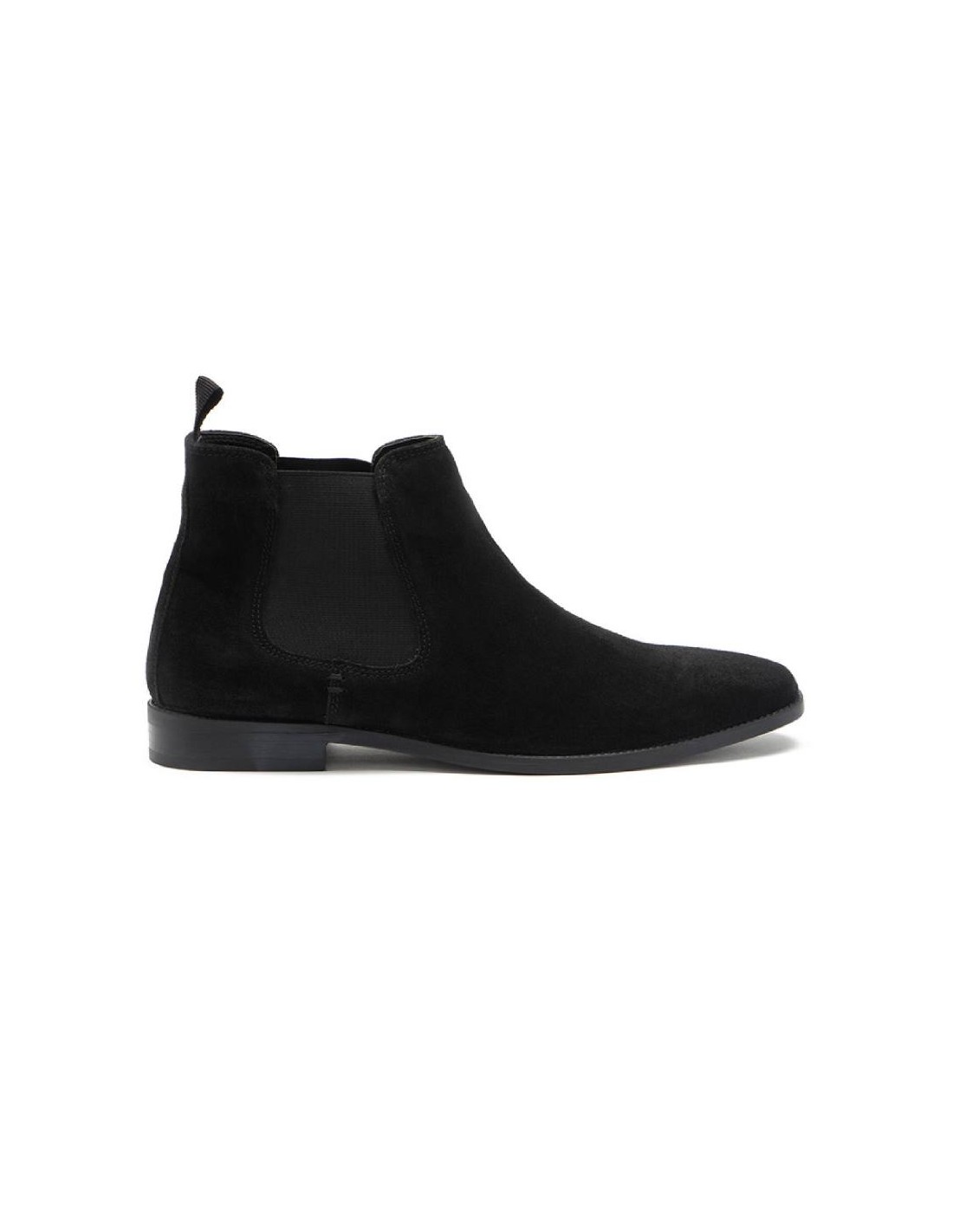 ortiz & reed Botínes Chelsea de piel con elástico lateral color negro TASOR-BLACK Tienda
