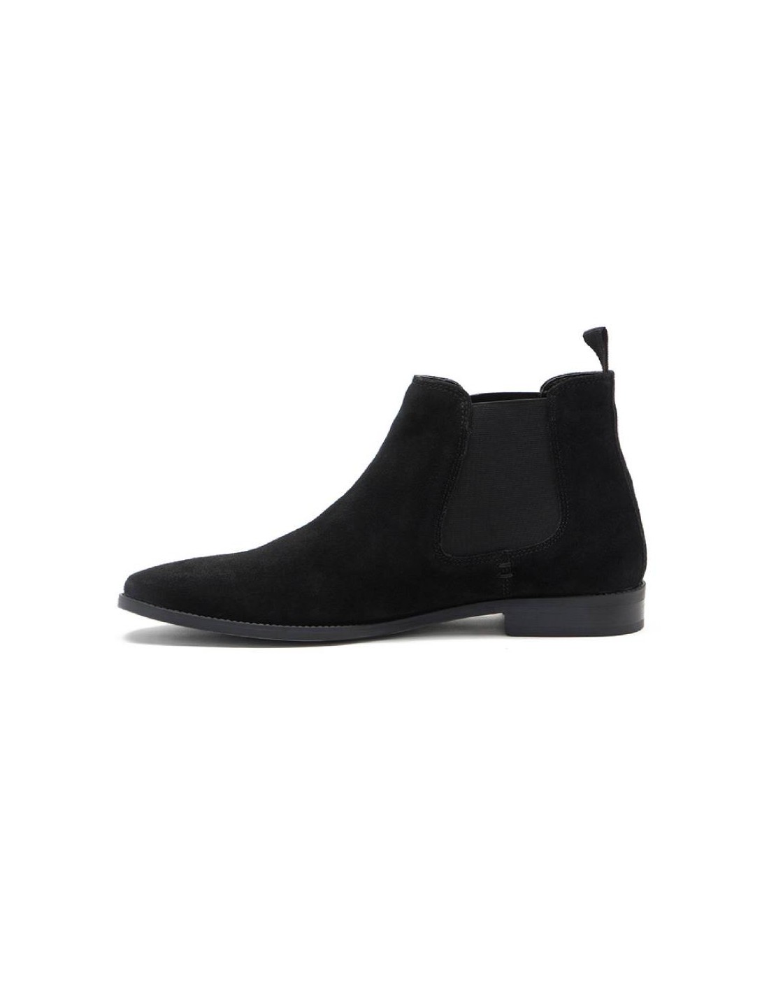 ortiz & reed Botínes Chelsea de piel con elástico lateral color negro TASOR-BLACK Tienda