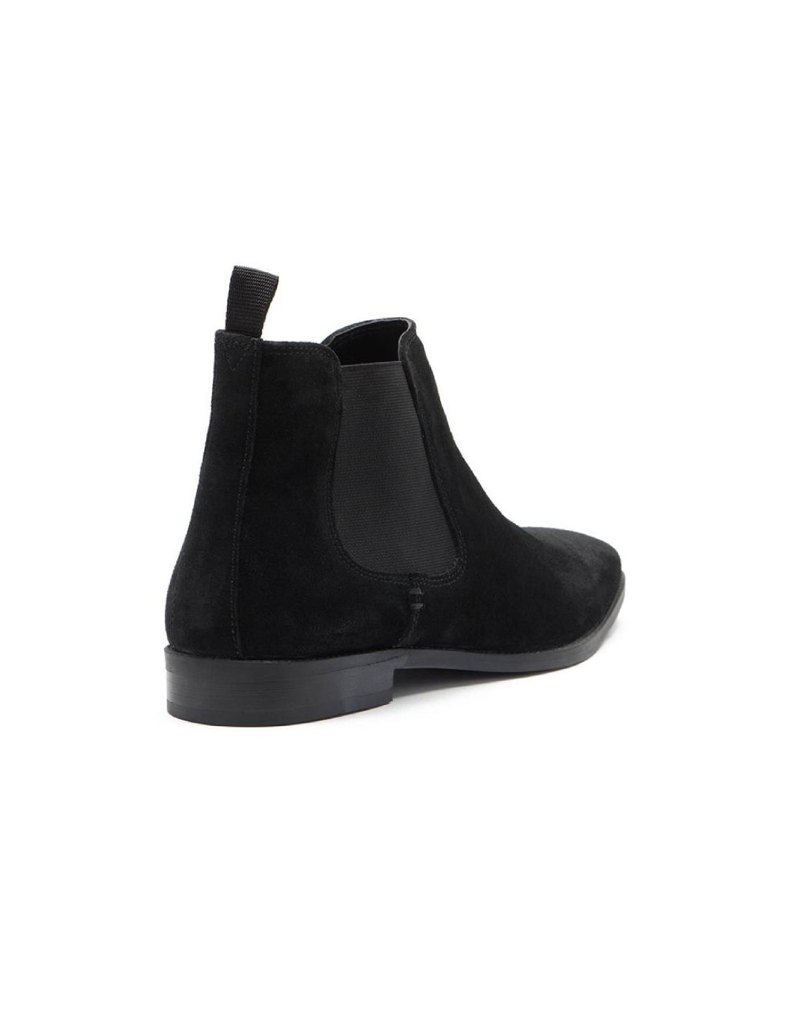 ortiz & reed Botínes Chelsea de piel con elástico lateral color negro TASOR-BLACK Tienda