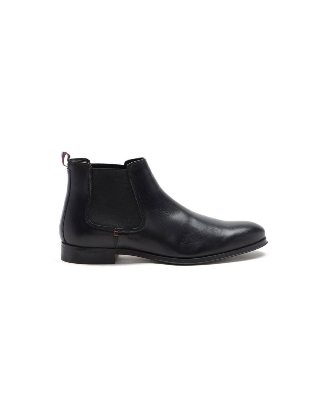 ortiz & reed Botínes Chelsea de piel con elástico lateral color negro TROKOR-BLACK Tienda