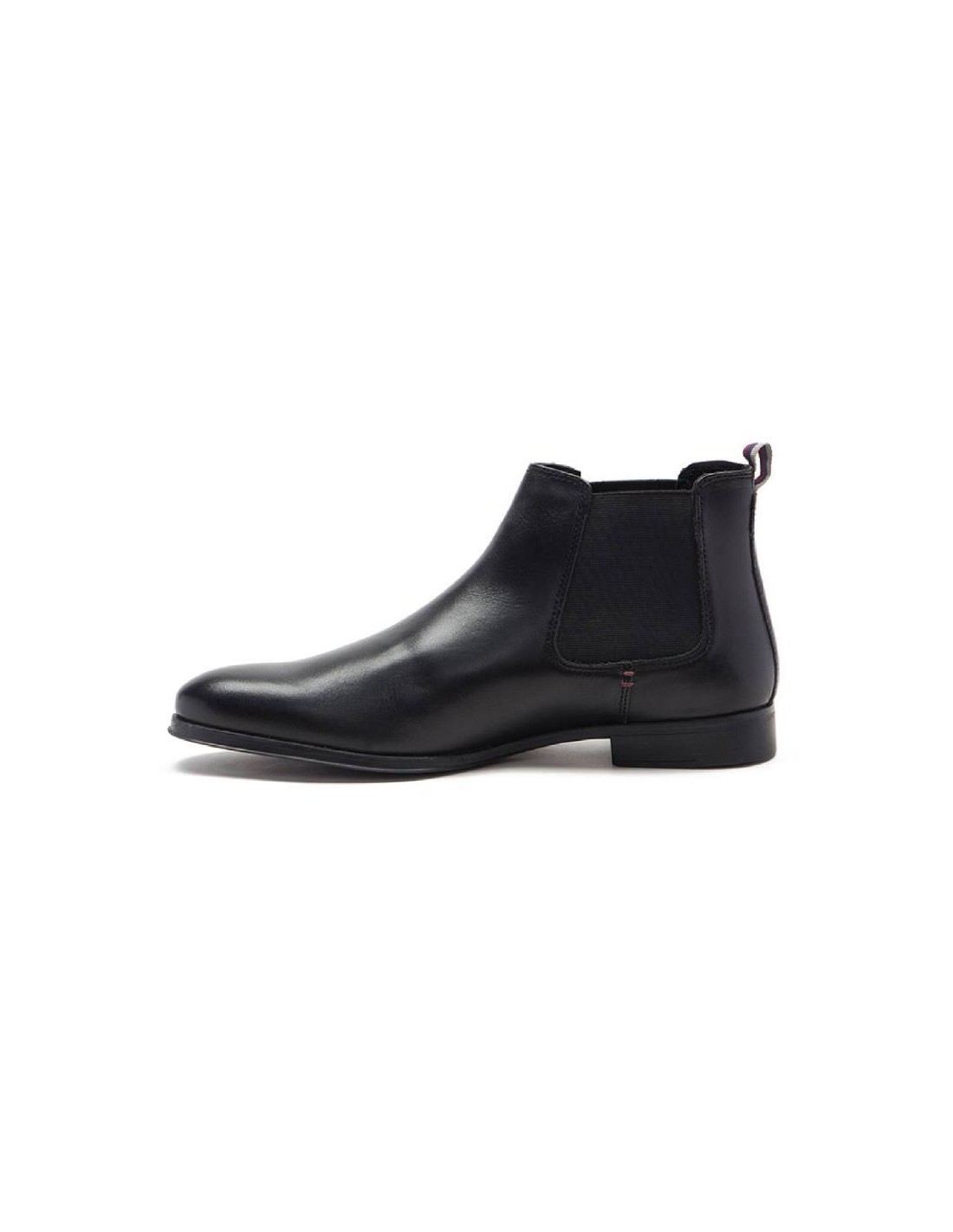 ortiz & reed Botínes Chelsea de piel con elástico lateral color negro TROKOR-BLACK Tienda