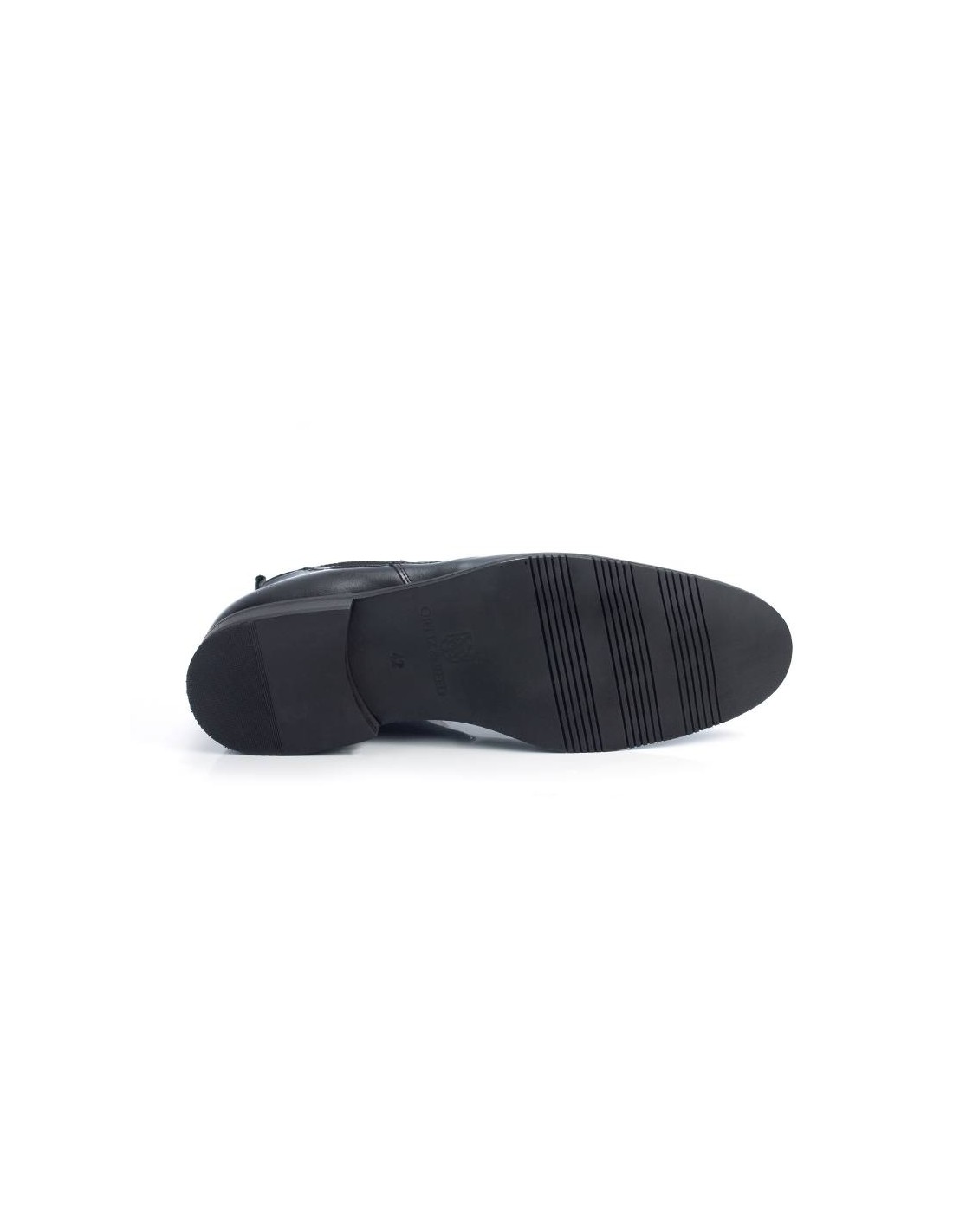 ortiz & reed Botínes Chelsea de piel deslavado color negro VENILA-NEGRO Oferta especial