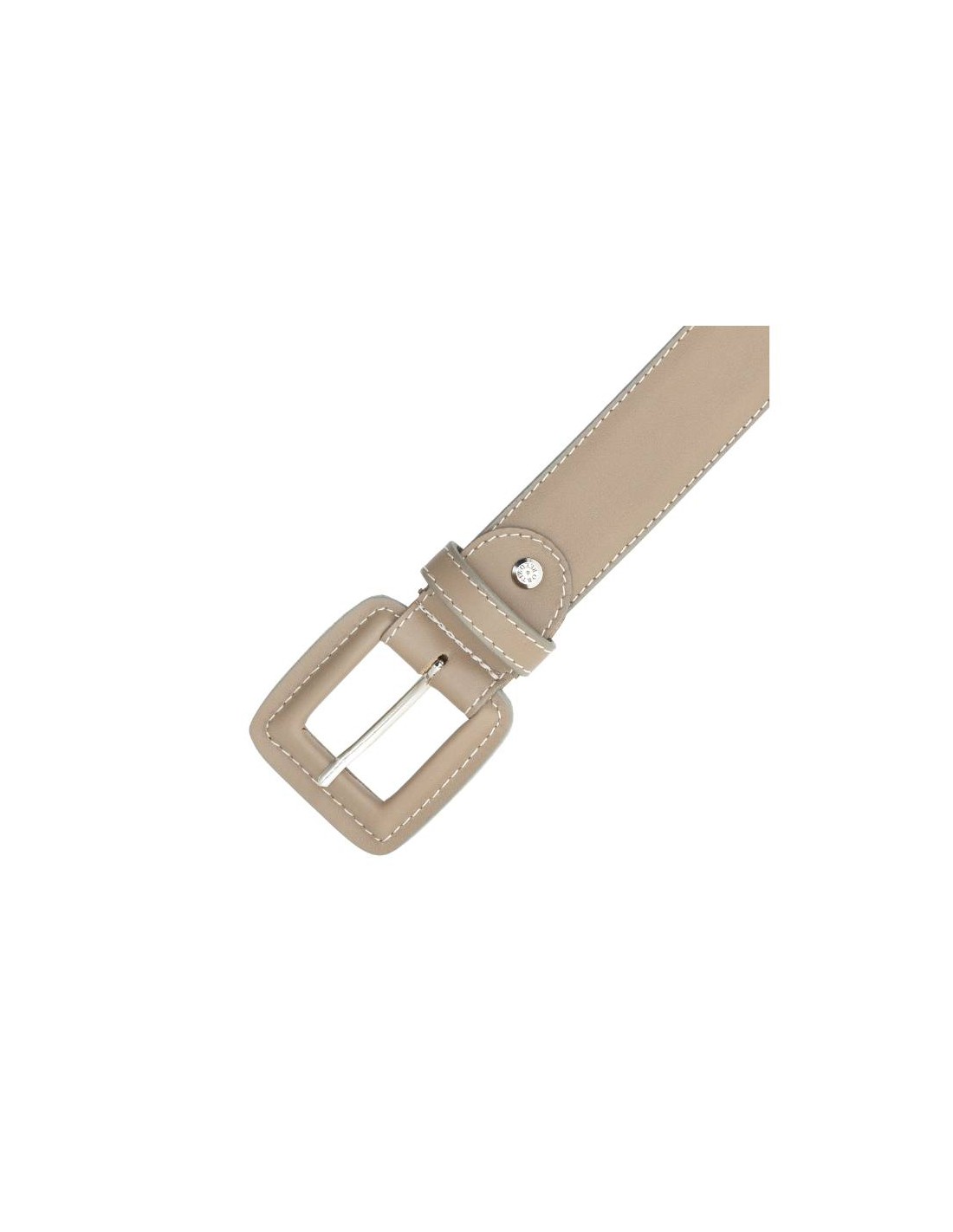 ortiz & reed Cinturón de mujer de piel con hebilla forrada color beige WB-COKEN-TAUPE Precio de fábrica