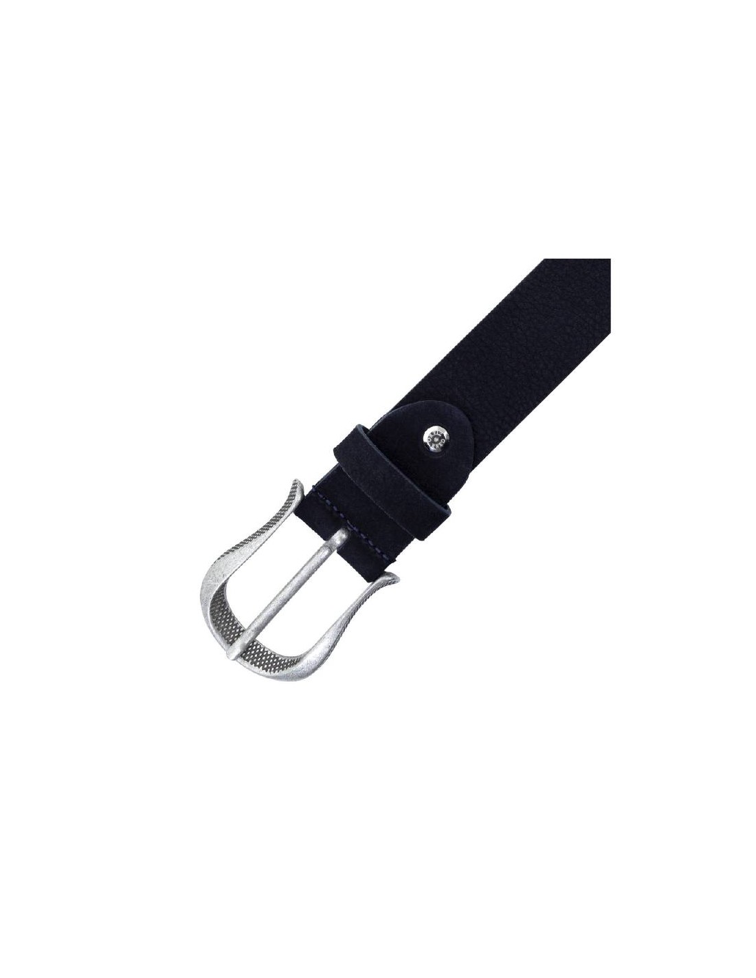 ortiz & reed Cinturón de mujer de piel con pasador de piel color azul WB-NORSE-NAVY Oferta especial de fábrica