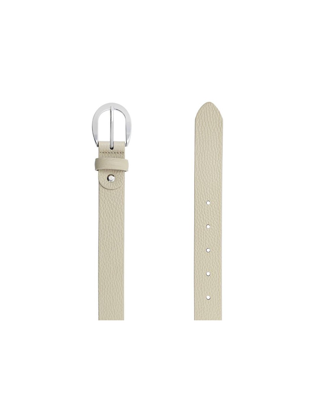ortiz & reed Cinturón de mujer de piel con pasador de piel color beige WB-NAPP-BEIGE Solo queda un día