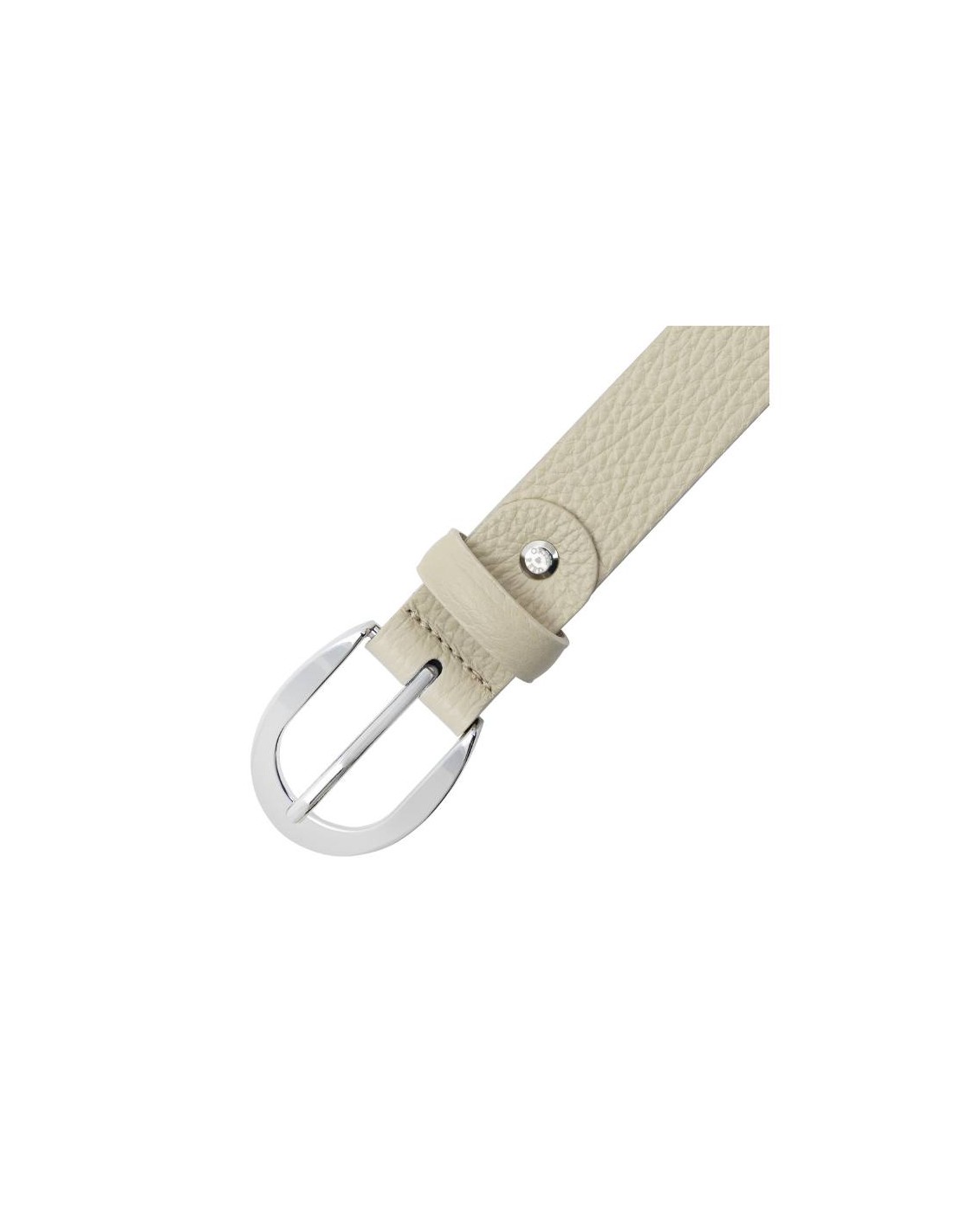 ortiz & reed Cinturón de mujer de piel con pasador de piel color beige WB-NAPP-BEIGE Solo queda un día