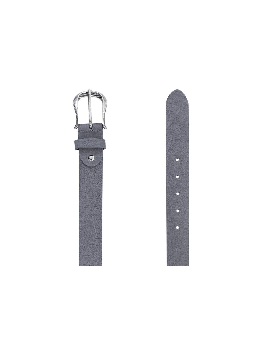 ortiz & reed Cinturón de mujer de piel con pasador de piel color gris WB-NORSE-GREY Superdescuento