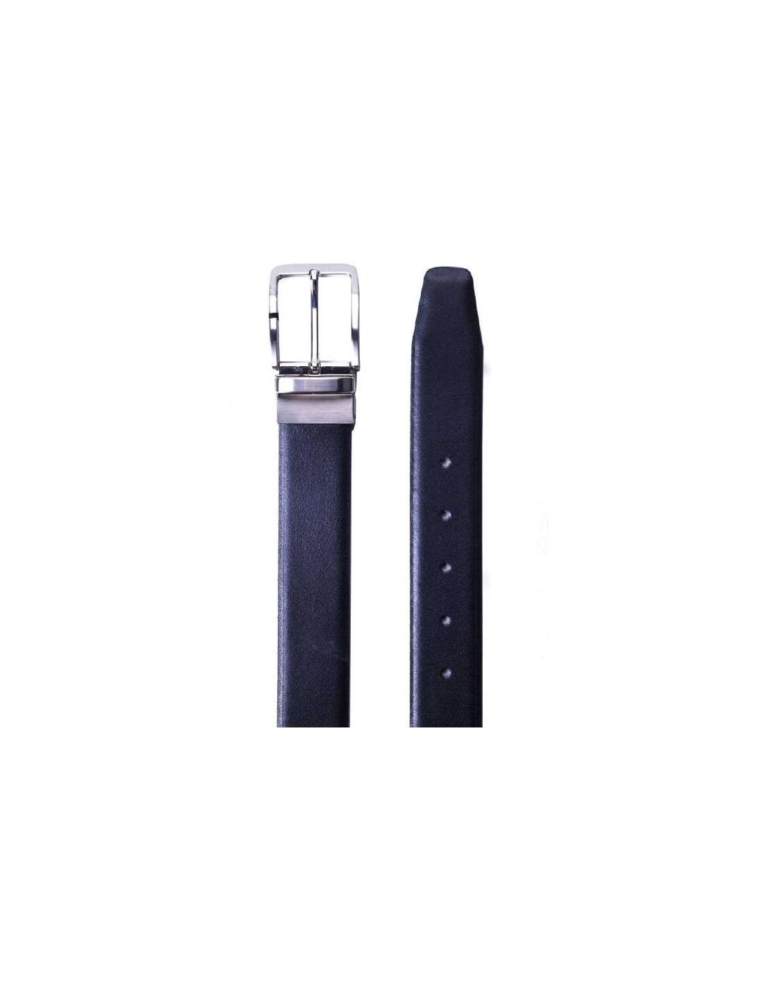 ortiz & reed Cinturón de piel reversible color cuero B-MINIREV35-NEGRO-CUERO Ahorra y exporta