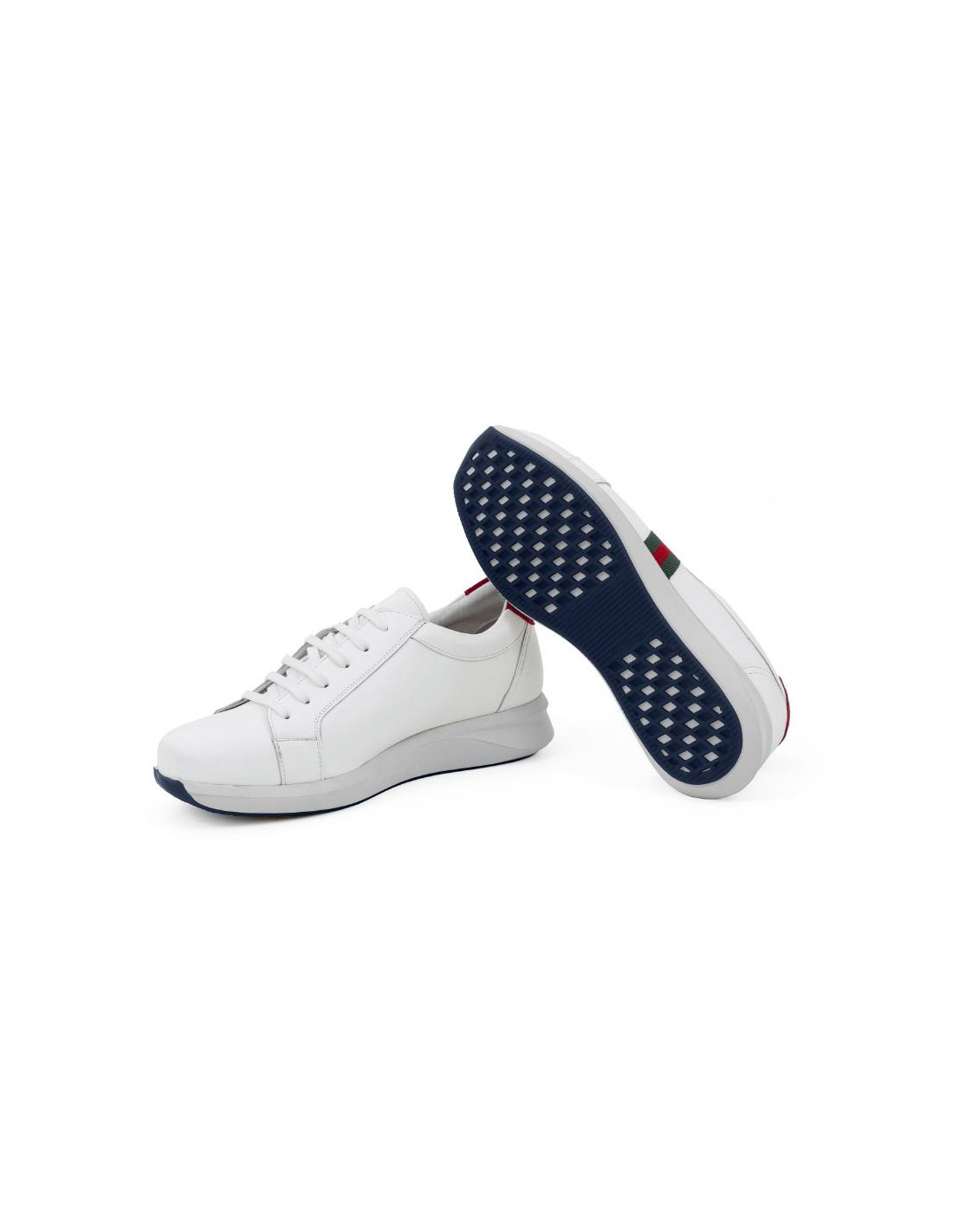 ortiz & reed Deportivo de mujer de piel con elástico lateral color blanco W-NUTE-BLANCO Precios de Black Friday