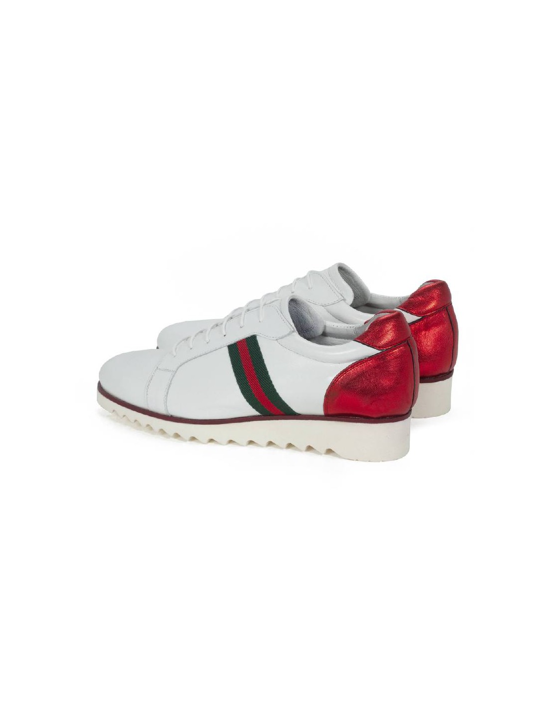 ortiz & reed Deportivo de mujer de piel patrón grabado color blanco W-SUCHE-BLANCO Oferta exclusiva