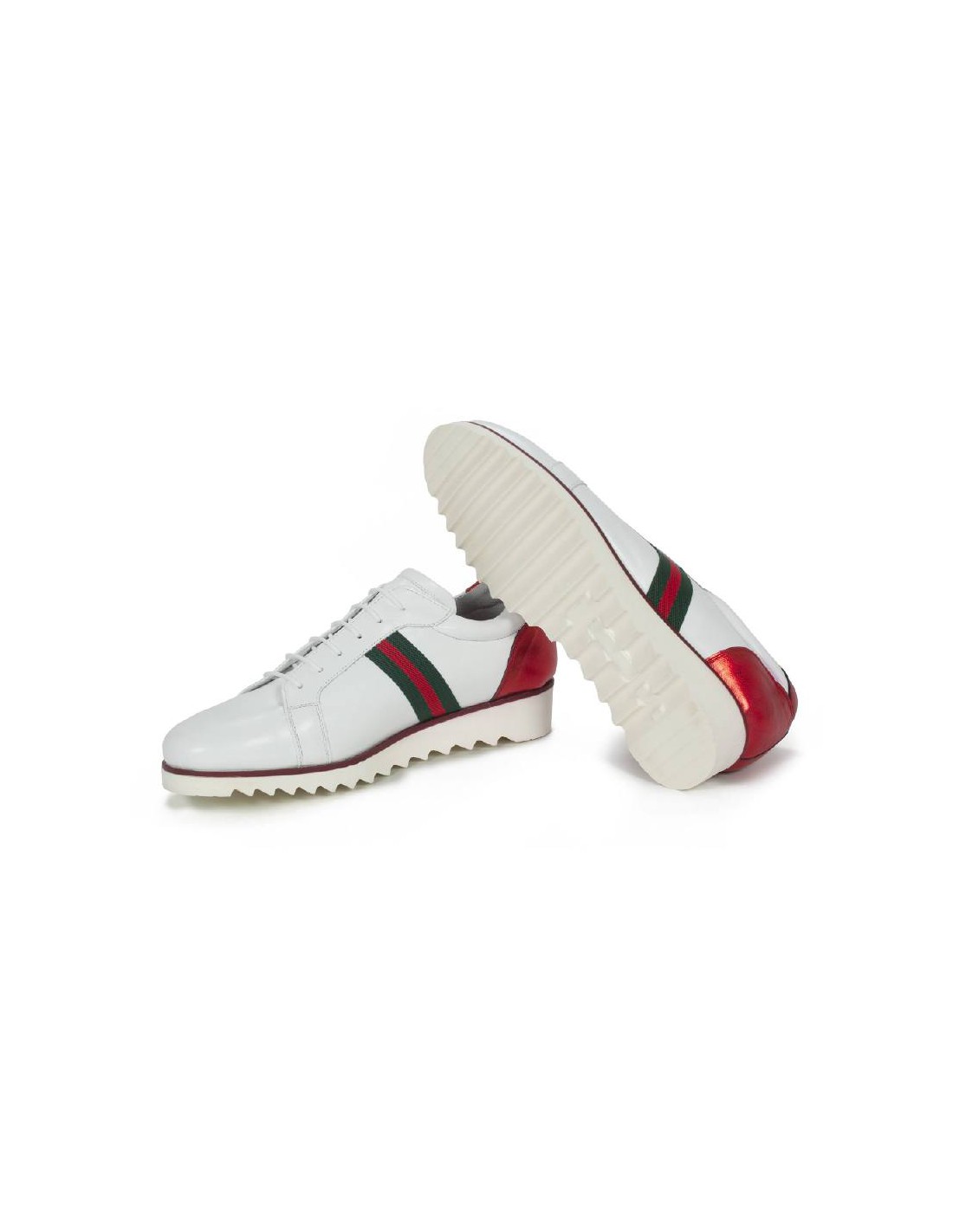 ortiz & reed Deportivo de mujer de piel patrón grabado color blanco W-SUCHE-BLANCO Oferta exclusiva