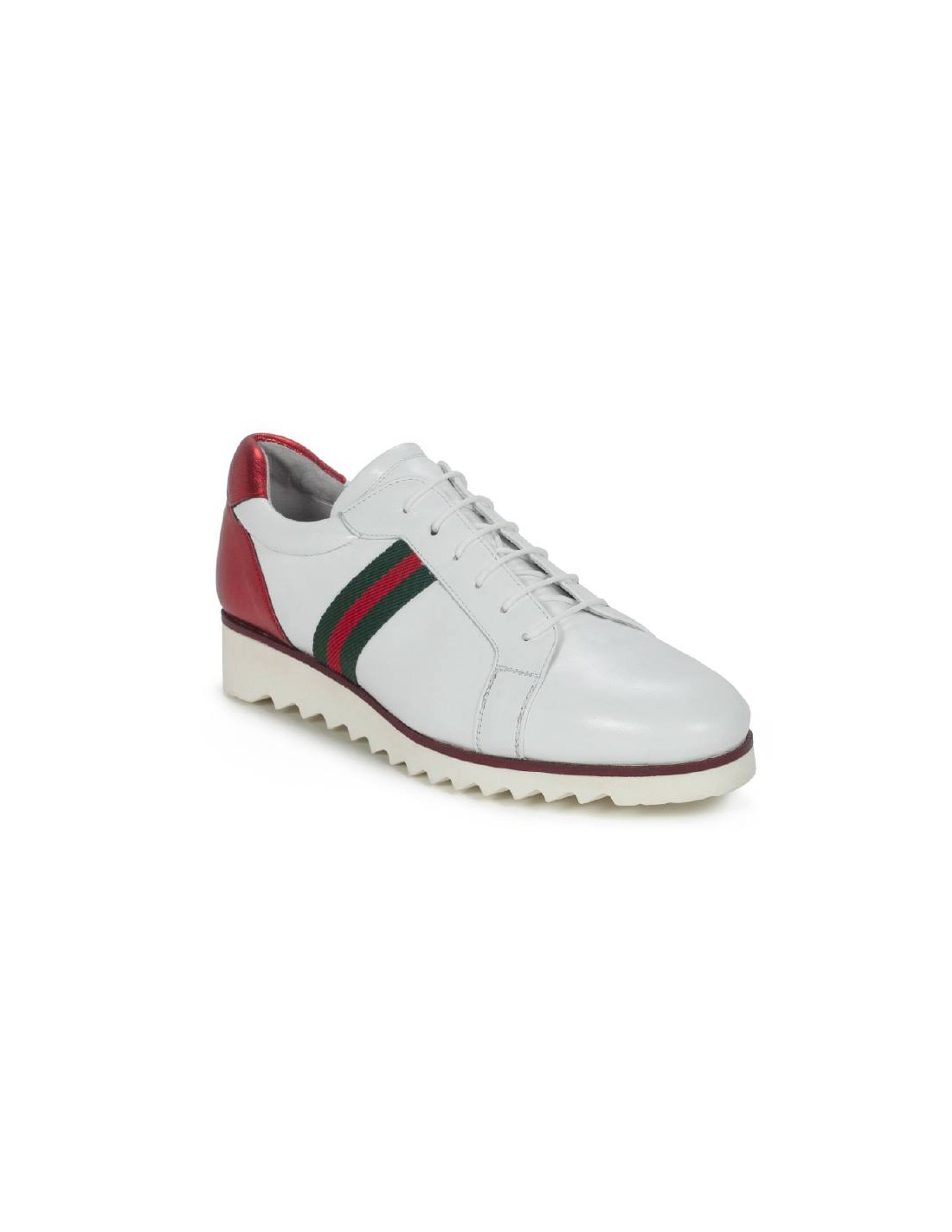 ortiz & reed Deportivo de mujer de piel patrón grabado color blanco W-SUCHE-BLANCO Oferta exclusiva