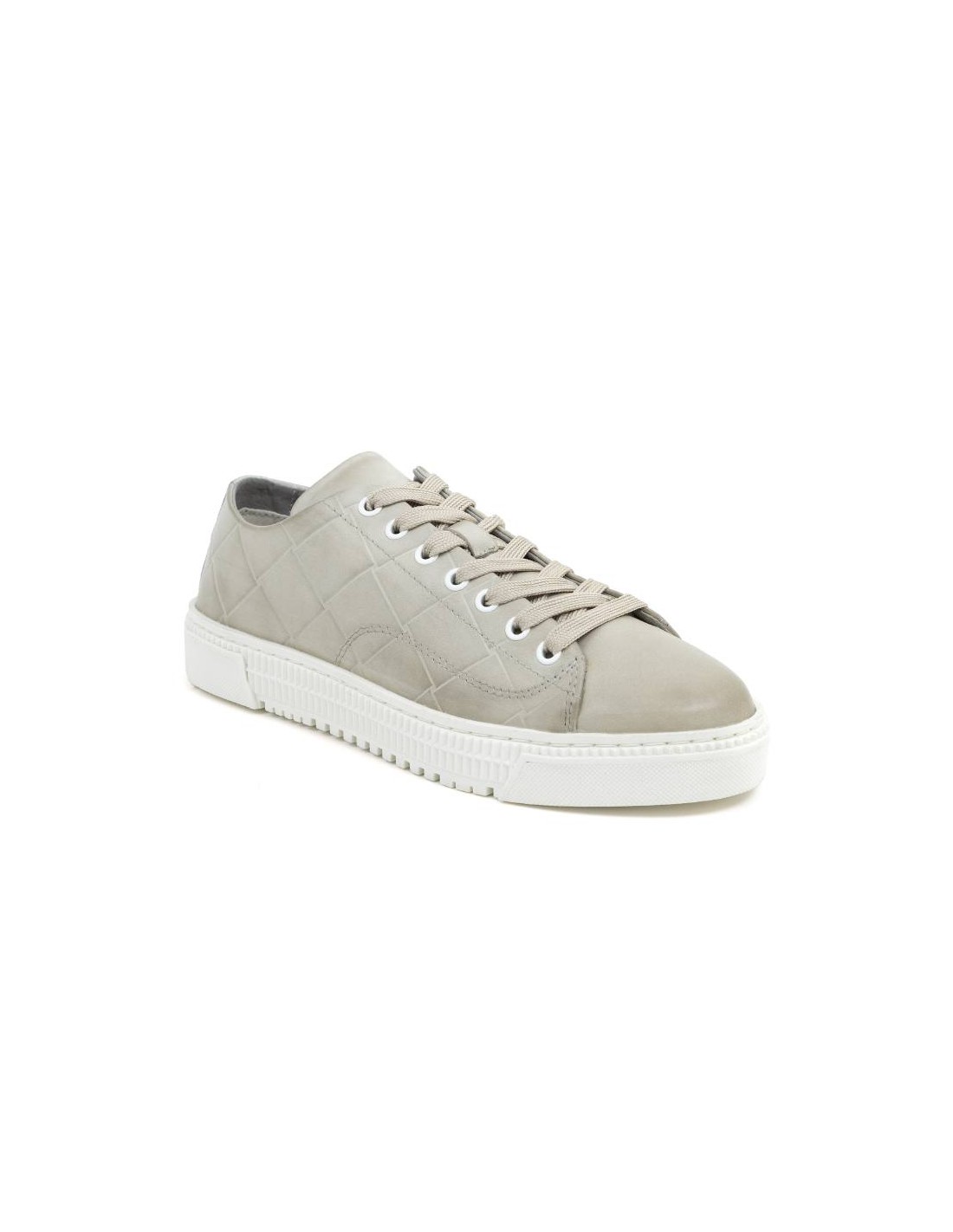 ortiz & reed Deportivo de piel patrón grabado color cuero W-NEO-TAN Última moda
