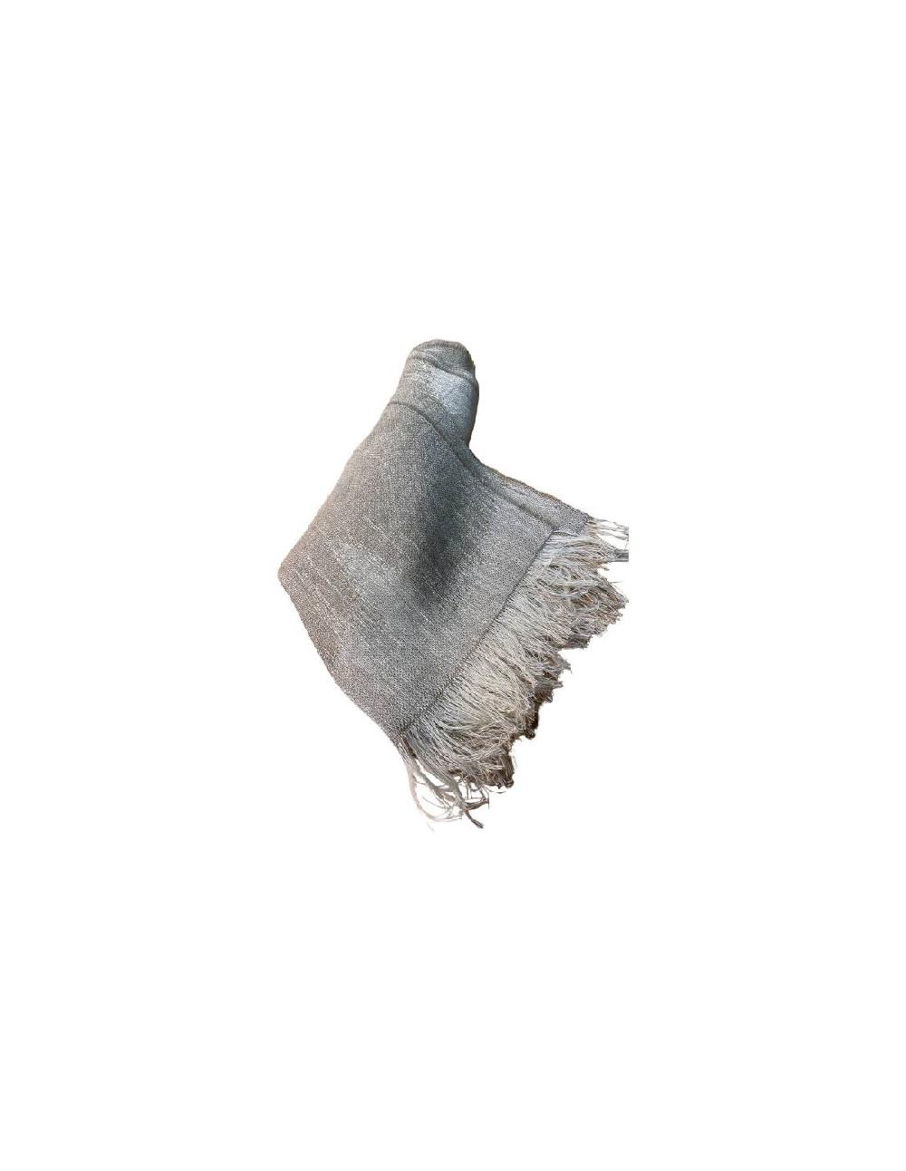 ortiz & reed Foulard liso acabado a mano color beige NIC-1408-BROWN Descuento por venta flash