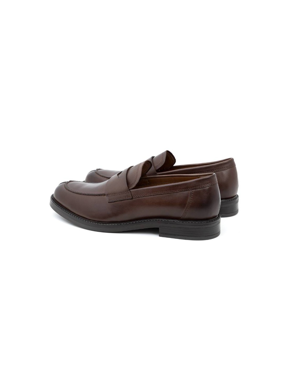 ortiz & reed Mocasín de piel con antifaz color marrón PADOR-BROWN Ofertas especiales