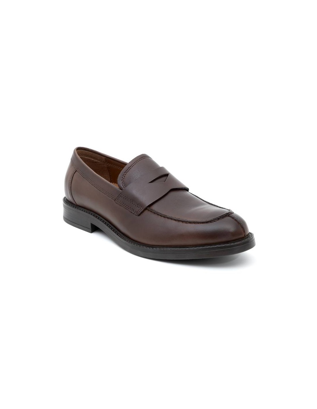 ortiz & reed Mocasín de piel con antifaz color marrón PADOR-BROWN Ofertas especiales