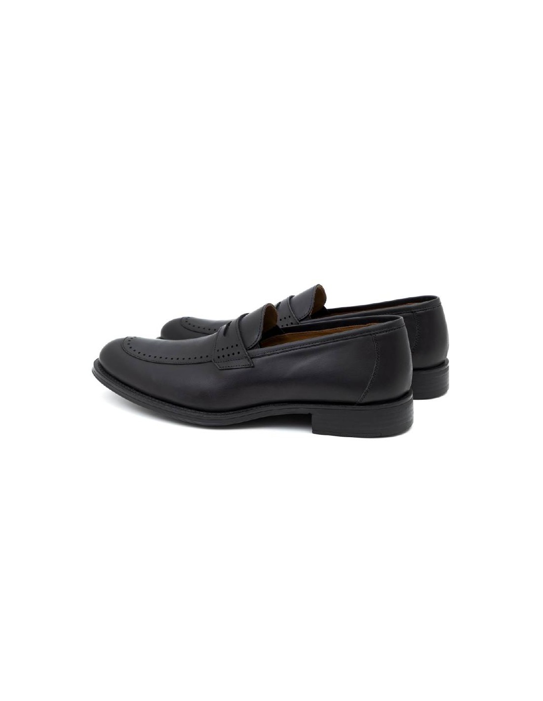 ortiz & reed Mocasín de piel con antifaz color negro BOSELI-NEGRO Devoluciones gratuitas