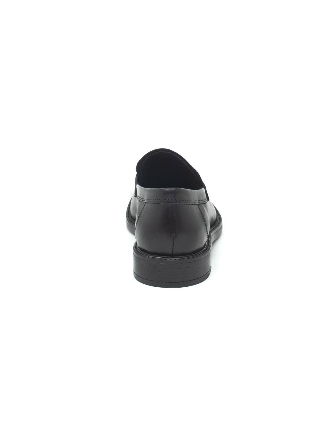 ortiz & reed Mocasín de piel con antifaz color negro PABERO-NEGRO Outlet
