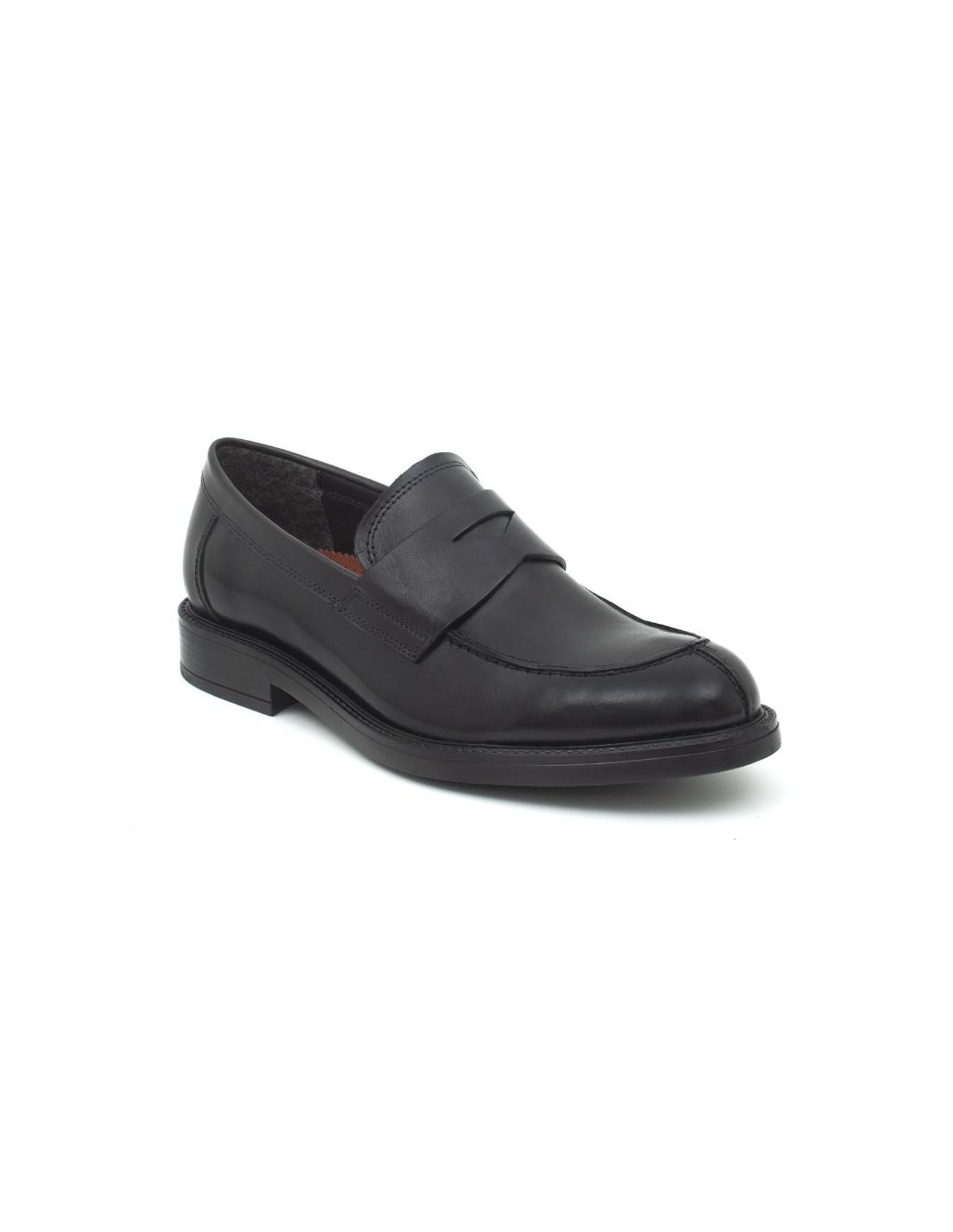 ortiz & reed Mocasín de piel con antifaz color negro PADOR-NEGRO