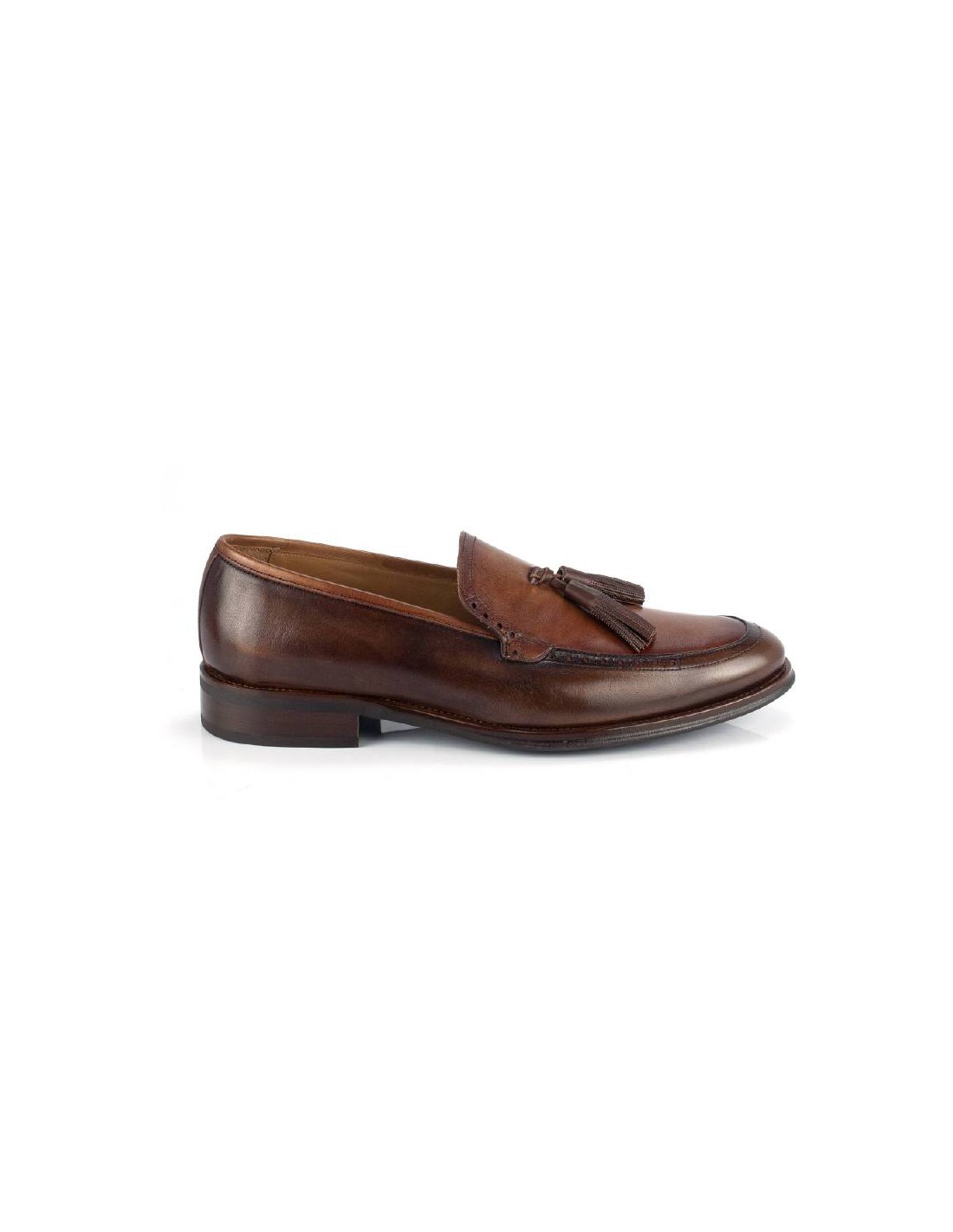 ortiz & reed Mocasín de piel con borlas color marrón FRABORLA-MARRON En oferta