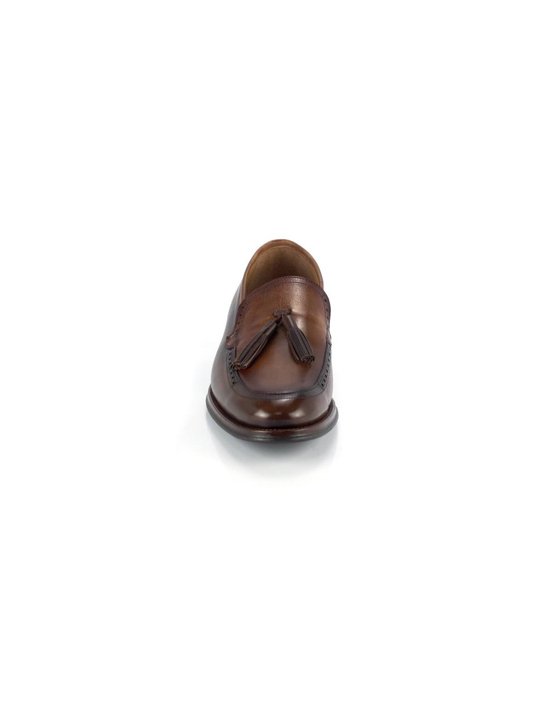 ortiz & reed Mocasín de piel con borlas color marrón FRAMO-MARRON Gran oferta
