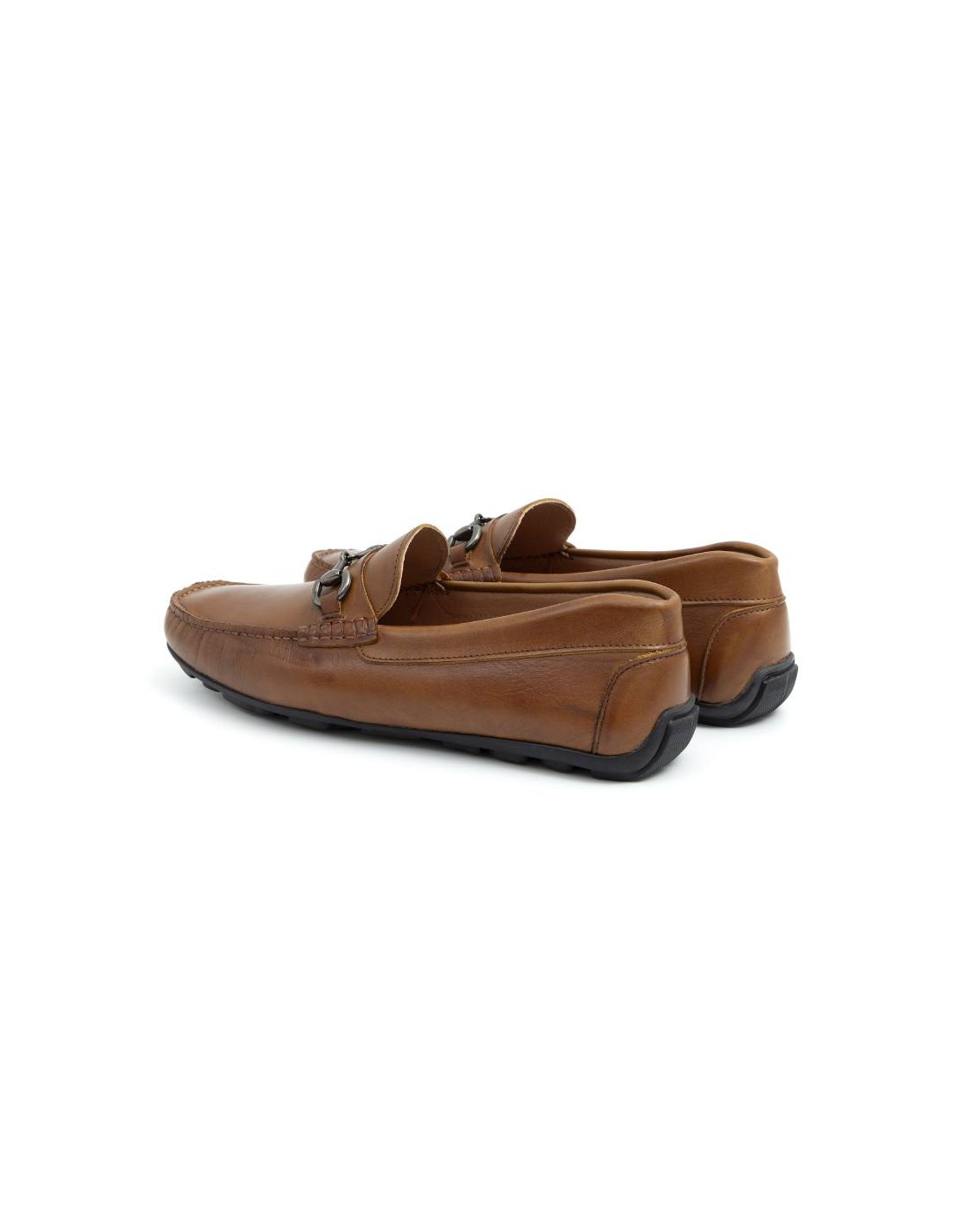 ortiz & reed Mocasín de piel con hebilla color cuero BELILLA-CUERO Tienda