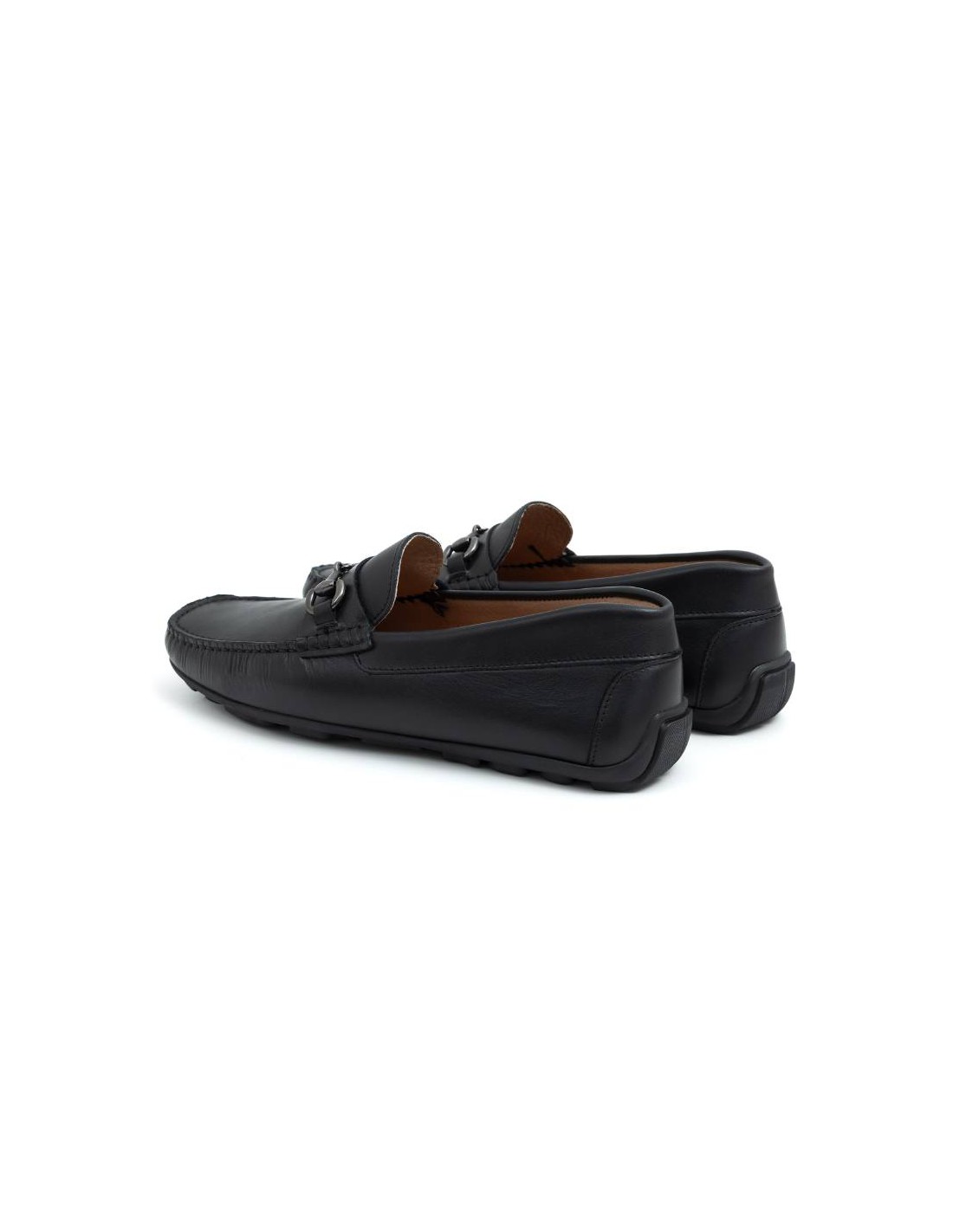 ortiz & reed Mocasín de piel con hebilla color negro BELILLA-NEGRO Liquidación