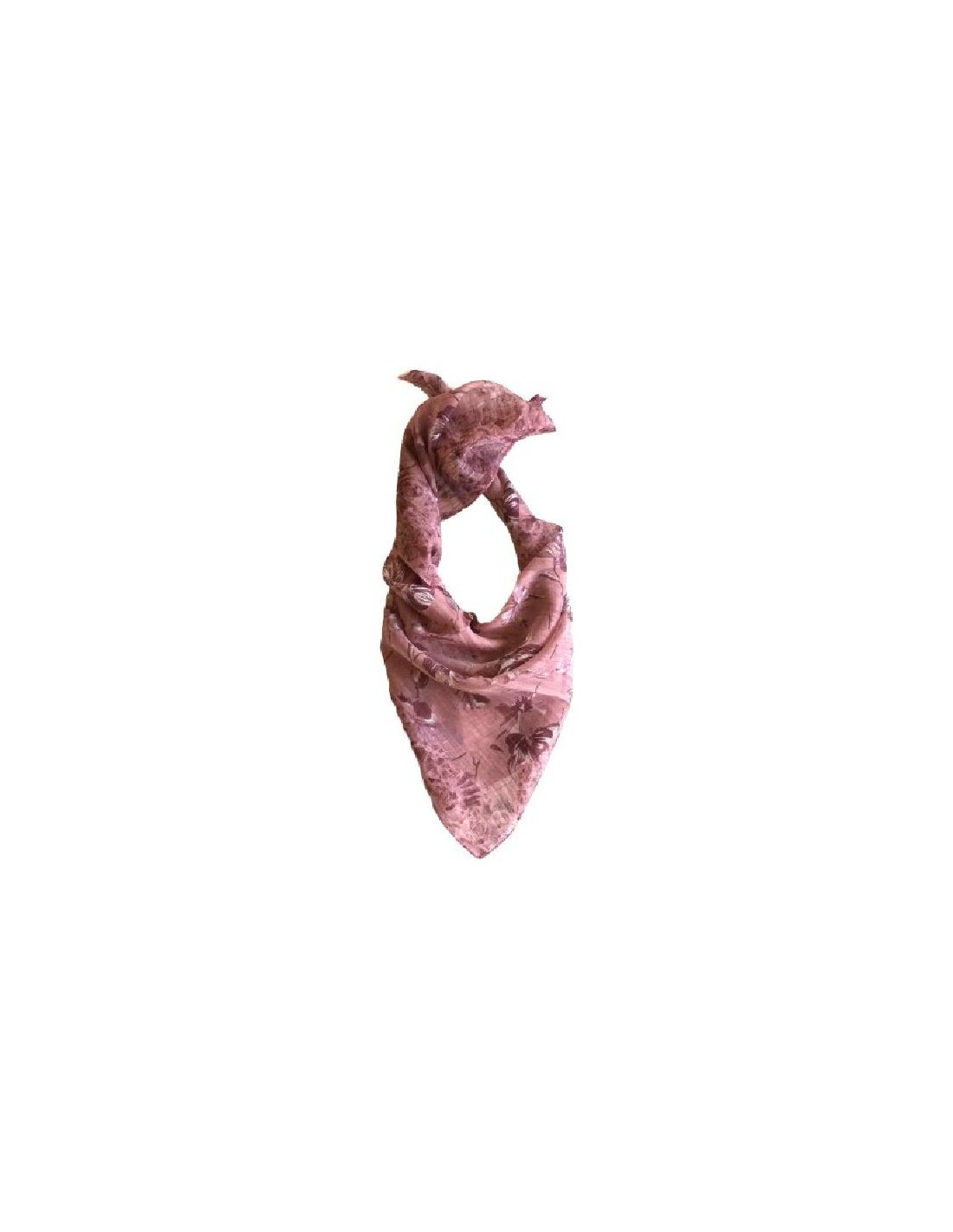 ortiz & reed Foulard para mujer estampada acabado a mano color burdeos BUF-SBANDA-BURDEOS