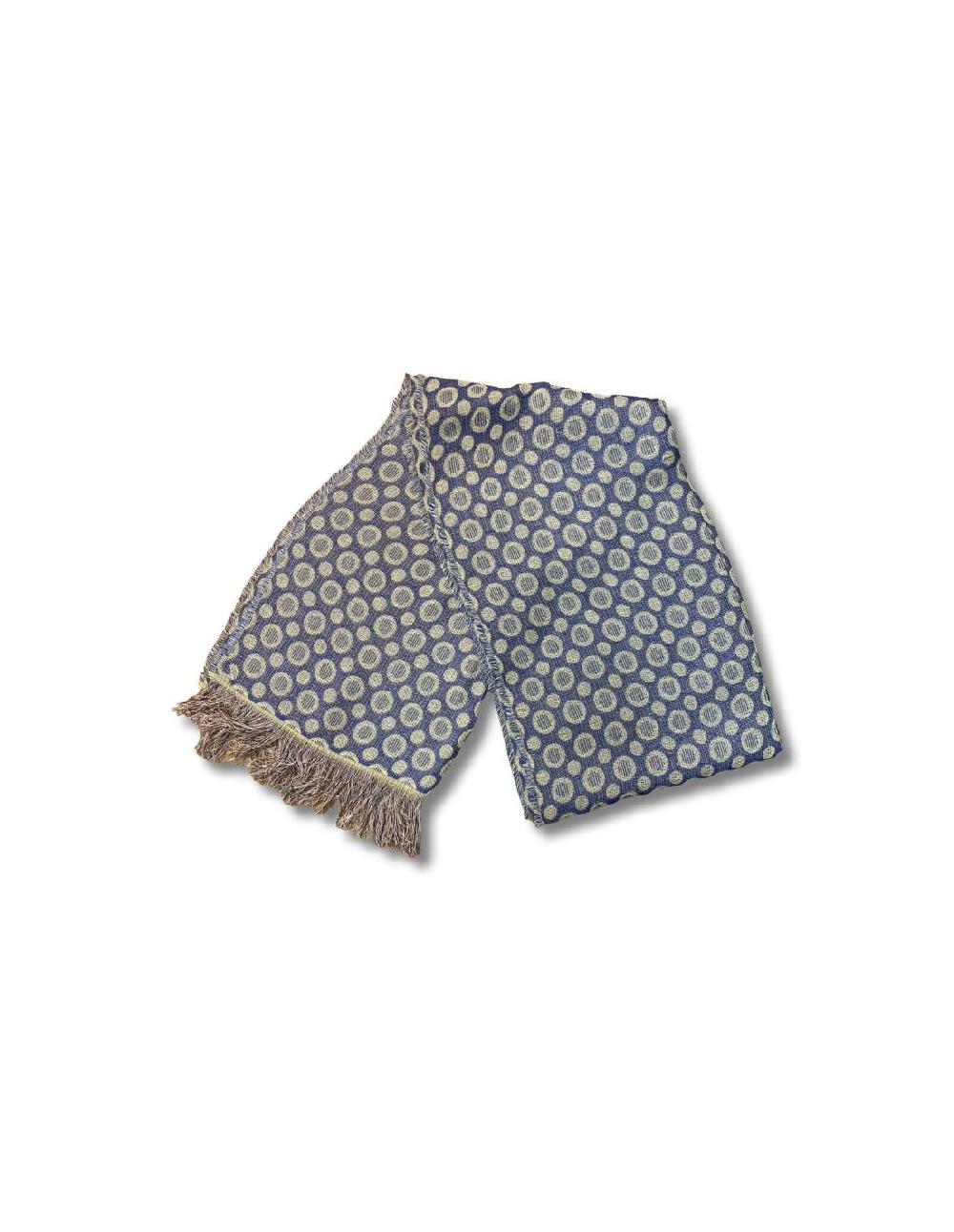 ortiz & reed Foulard para mujer estampado grabados color azul BUF-1422-NAVY Envío gratis