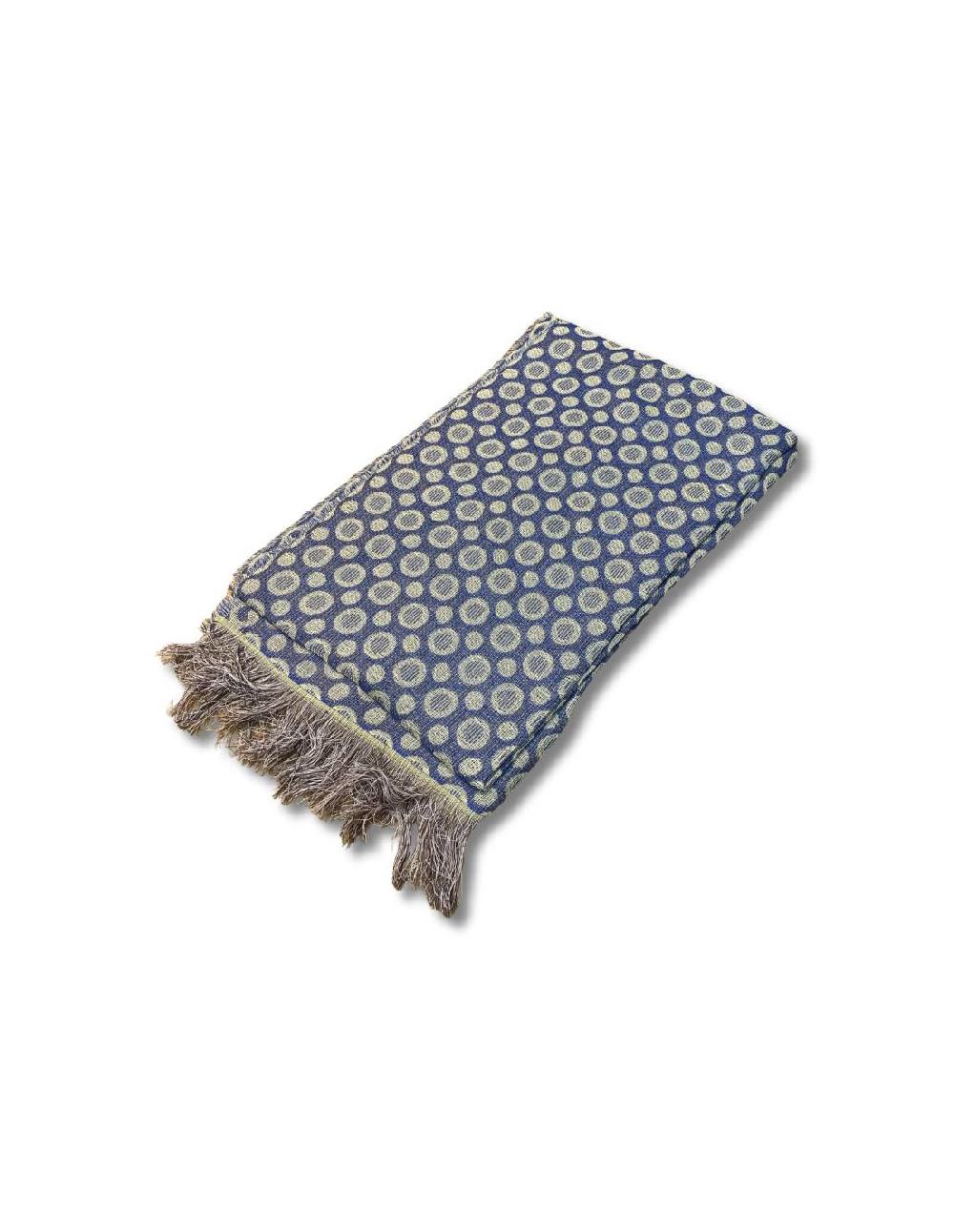 ortiz & reed Foulard para mujer estampado grabados color azul BUF-1422-NAVY Envío gratis