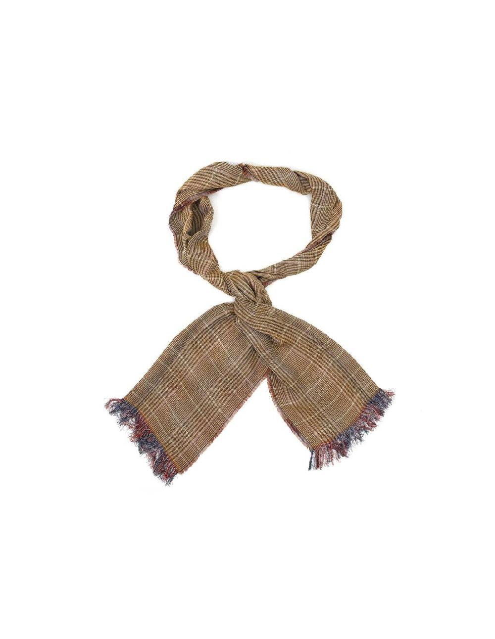 ortiz & reed Foulard para mujer liso con flecos color marrón NIC-1543-BROWN ÚLTIMAS EDICIONES